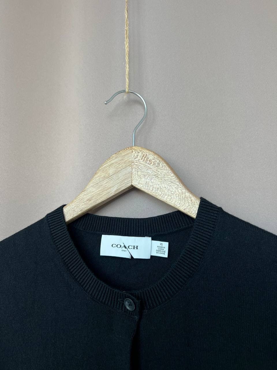 Coach Coach 1941 Knit Black Cardigan Womens Size XS Cotton Button Size XS / US 0-2 / IT 36-38 - 9 Thumbnail