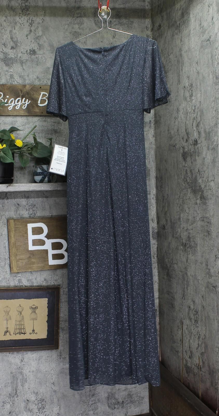 Todd Snyder Slny Formal Long Glitter Mesh Stretch 9133153 Smoke Gray 6 Size M / US 6-8 / IT 42-44 - 2 Thumbnail