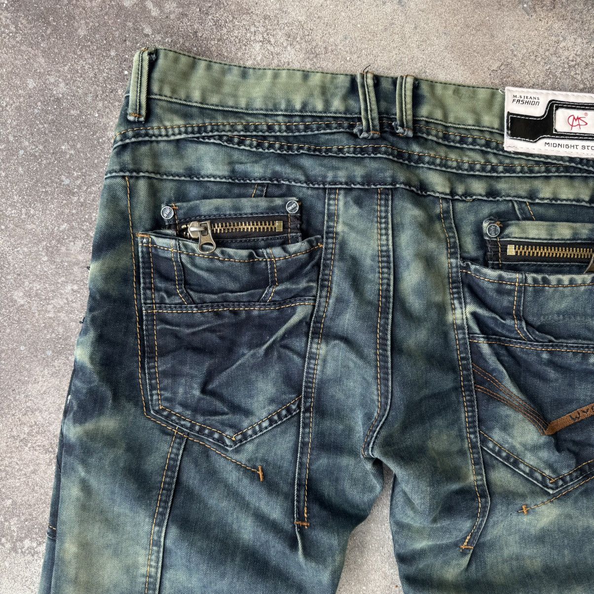 If Six Was Nine Japanese Style Vintage Avant Garde Washed Jeans Size US 32 / EU 48 - 11 Thumbnail