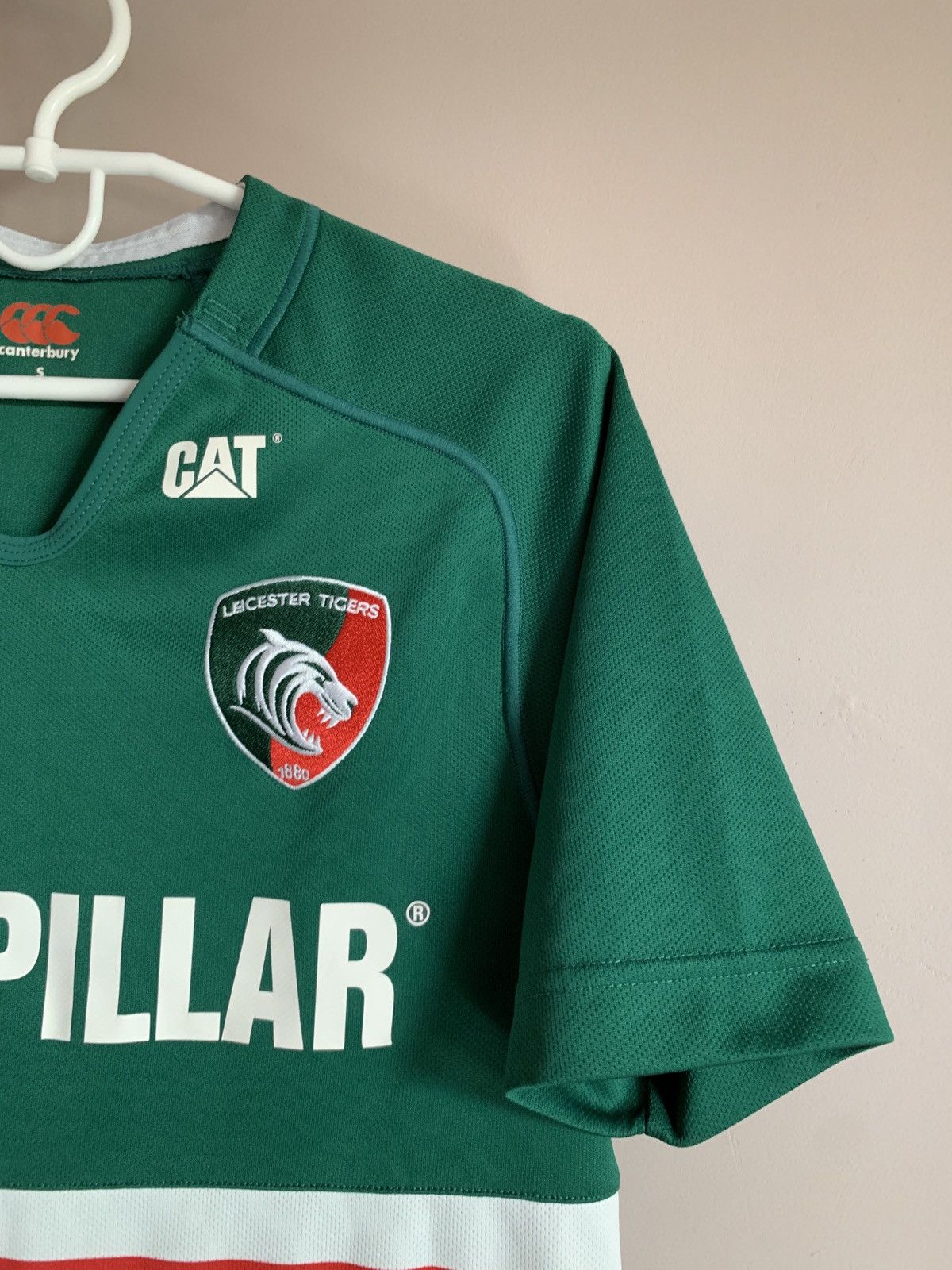 Canterbury of New Zealand Leicester Tigers Home Rugby Union Shirt Canterbury Jersey S Size US S / EU 44-46 / 1 - 4 Thumbnail