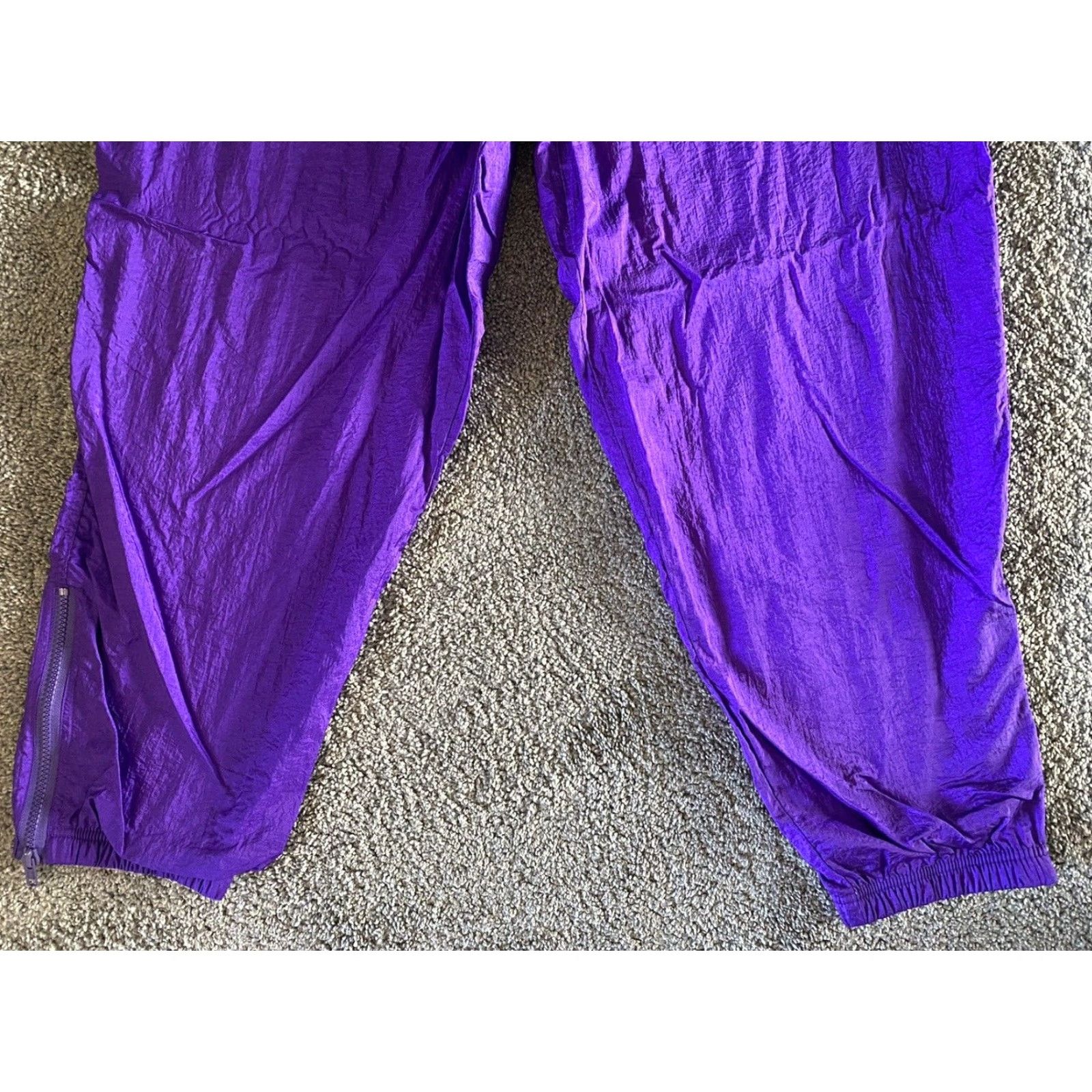 Vintage VINTAGE Milano Sport Windbreaker Pants Purple Men’s L Nylon Shell Pants 90s Outdoor Activewear Men’s Size US 33 - 4 Thumbnail