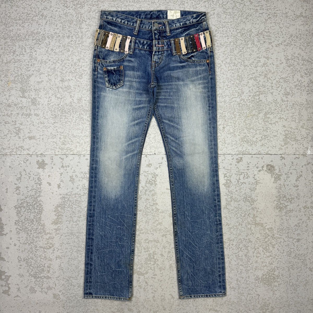 14th Addiction 2000s Antgauge Double Waist Jeans Size US 29 - 3 Thumbnail