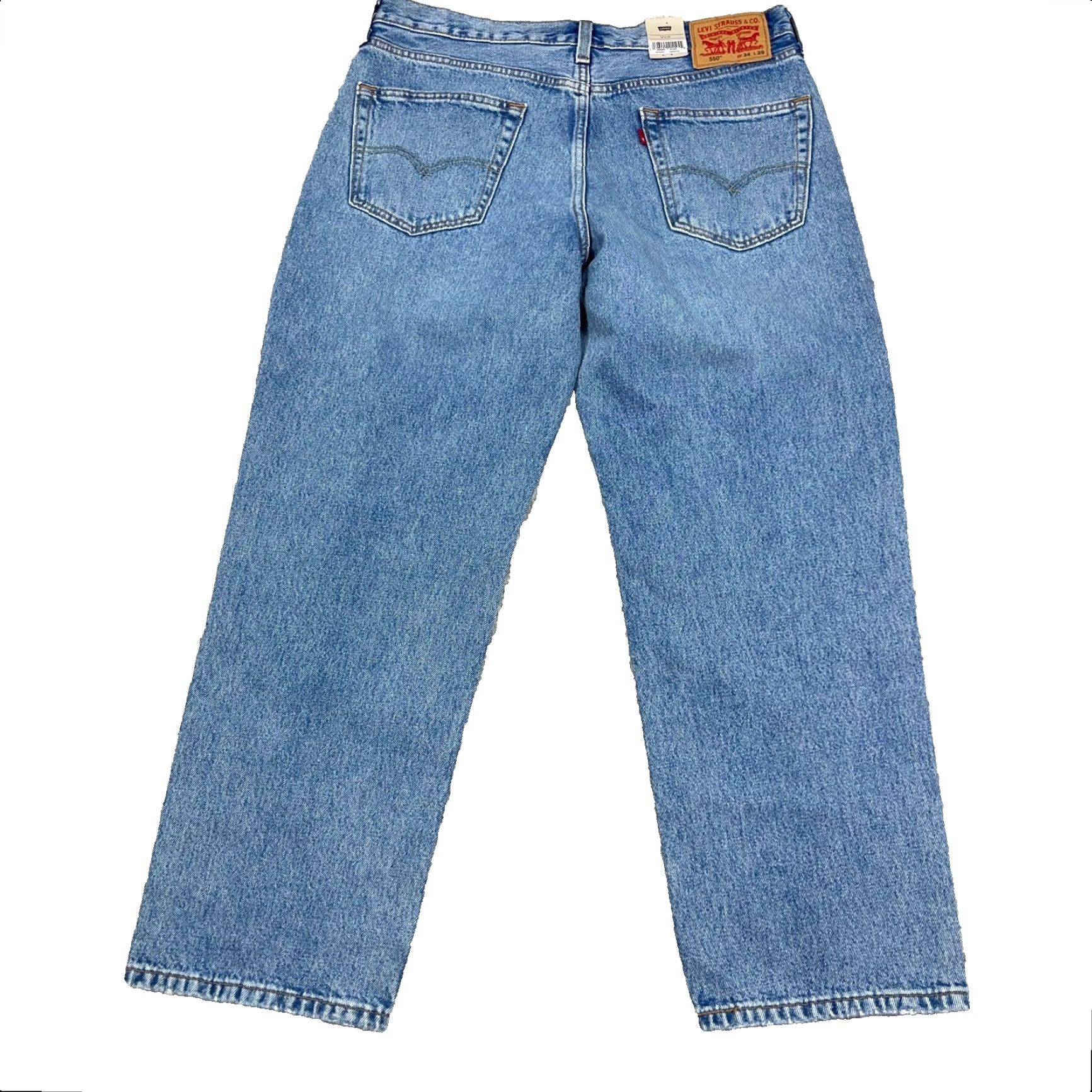 Levi's VINTAGE Levi's 550 Jeans Men 34x29 Relaxed Fit Distressed Blue 100% Cotton Levi's Jeans Men Regular Size 34 Size US 34 / EU 50 - 2 Thumbnail