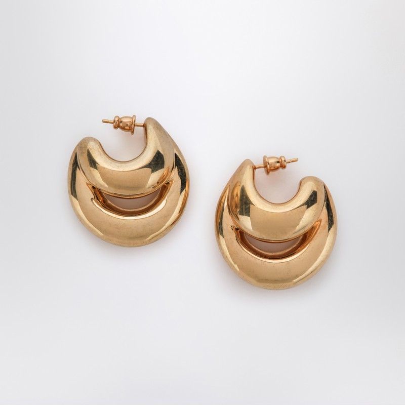 PANCONESI Panconesi Blow Up Huggies Earrings In Gold Tone Size ONE SIZE - 1 Thumbnail