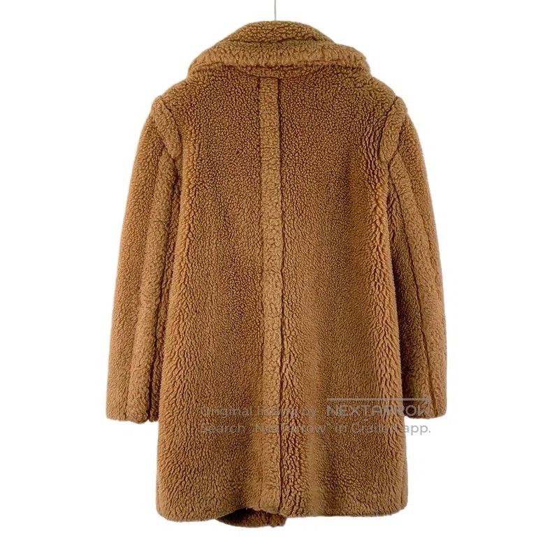 Max Mara Max Mara Beige Teddy Camel Hair Collar Long Sleeve Coat Size XXS / US 00 / IT 34 - 2 Thumbnail