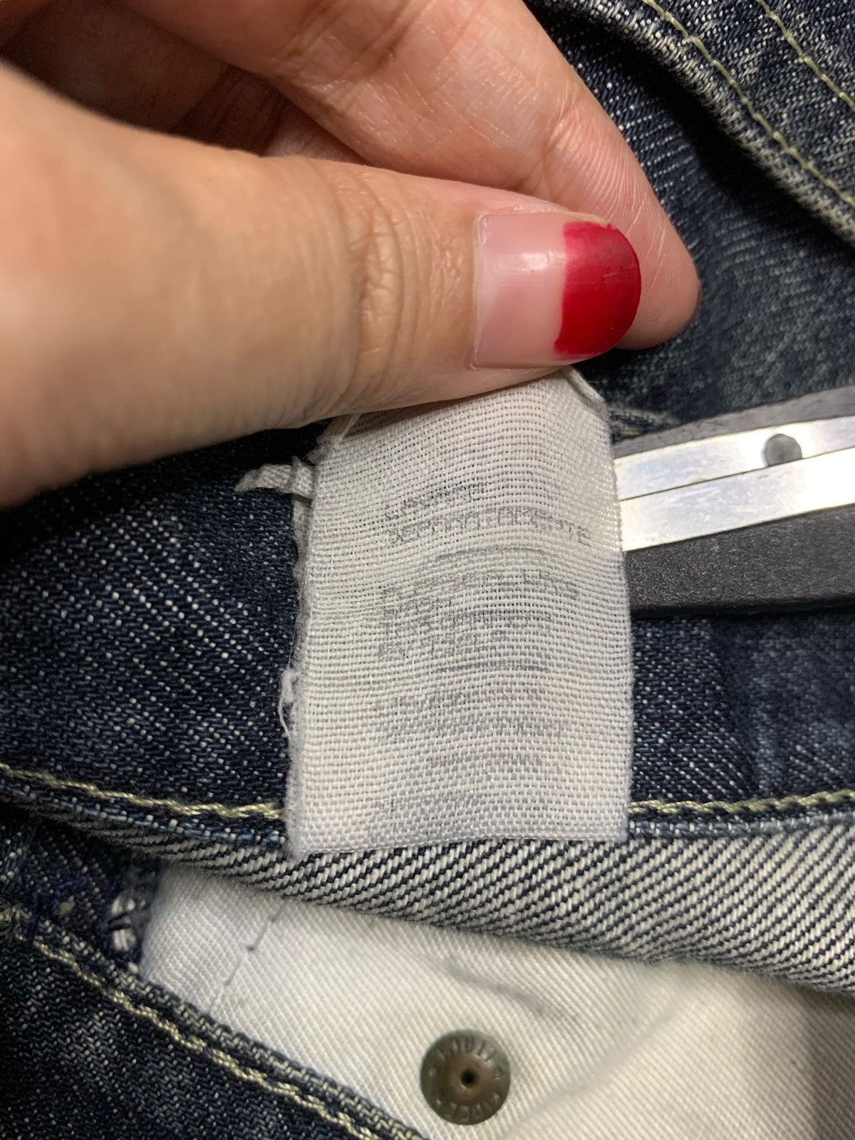 Armani Vintage Italy Giorgio Armani Mud Wash Distressed Loose Jeans Size US 34 / EU 50 - 12 Thumbnail