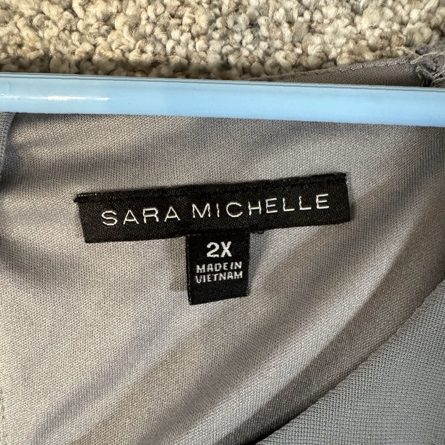 Vintage Sara Michelle Blouse 2X Plus Ombre Dark Romantic Witchy Fairy Grunge Whimsigoth Size XXL / US 16-18 / IT 52-54 - 5 Thumbnail