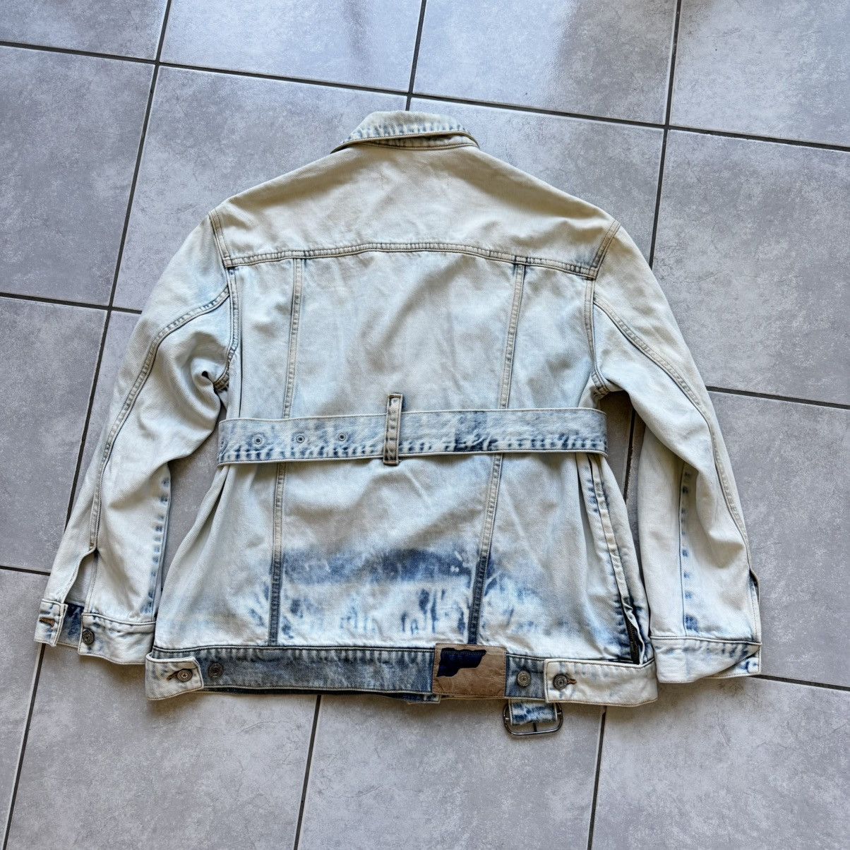 Golden Goose Golden Goose Light Blue Belted Denim Jacket Size M Size M / US 6-8 / IT 42-44 - 7 Thumbnail