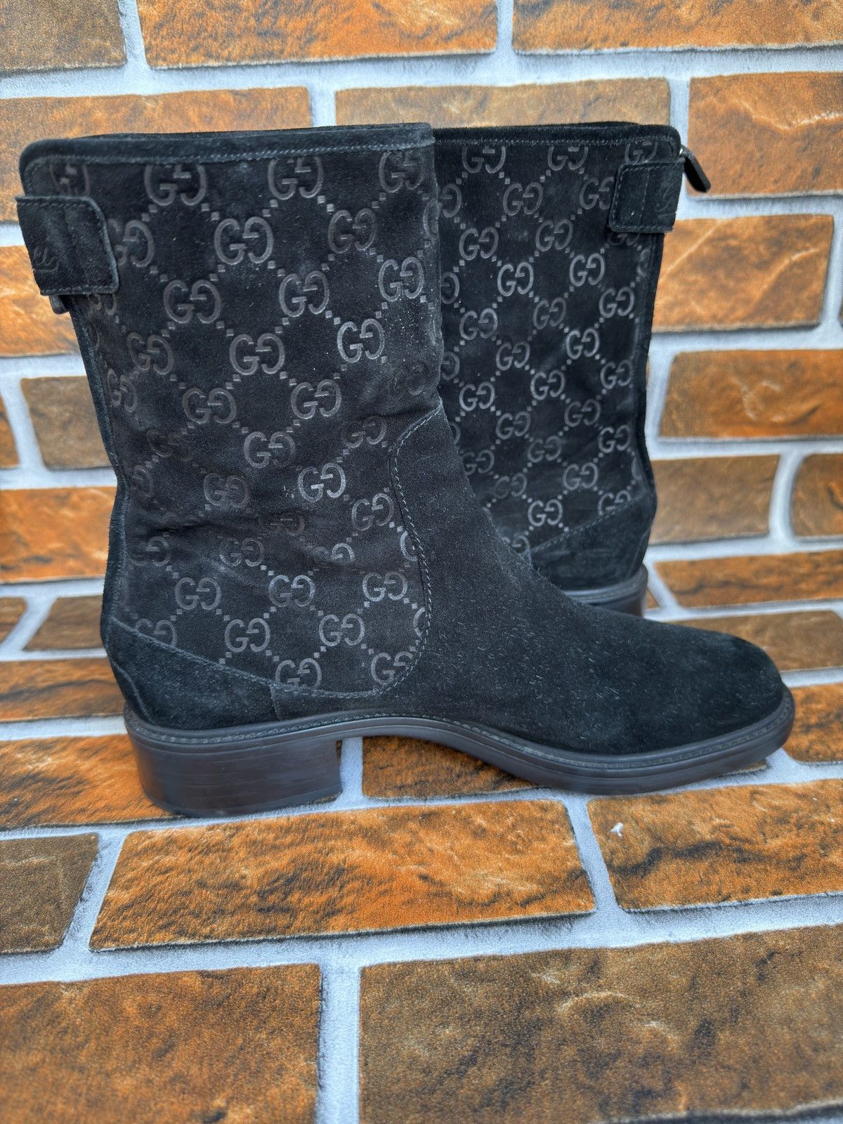 Gucci Suede Gg biker boots Size US 9 / IT 39 - 10 Thumbnail
