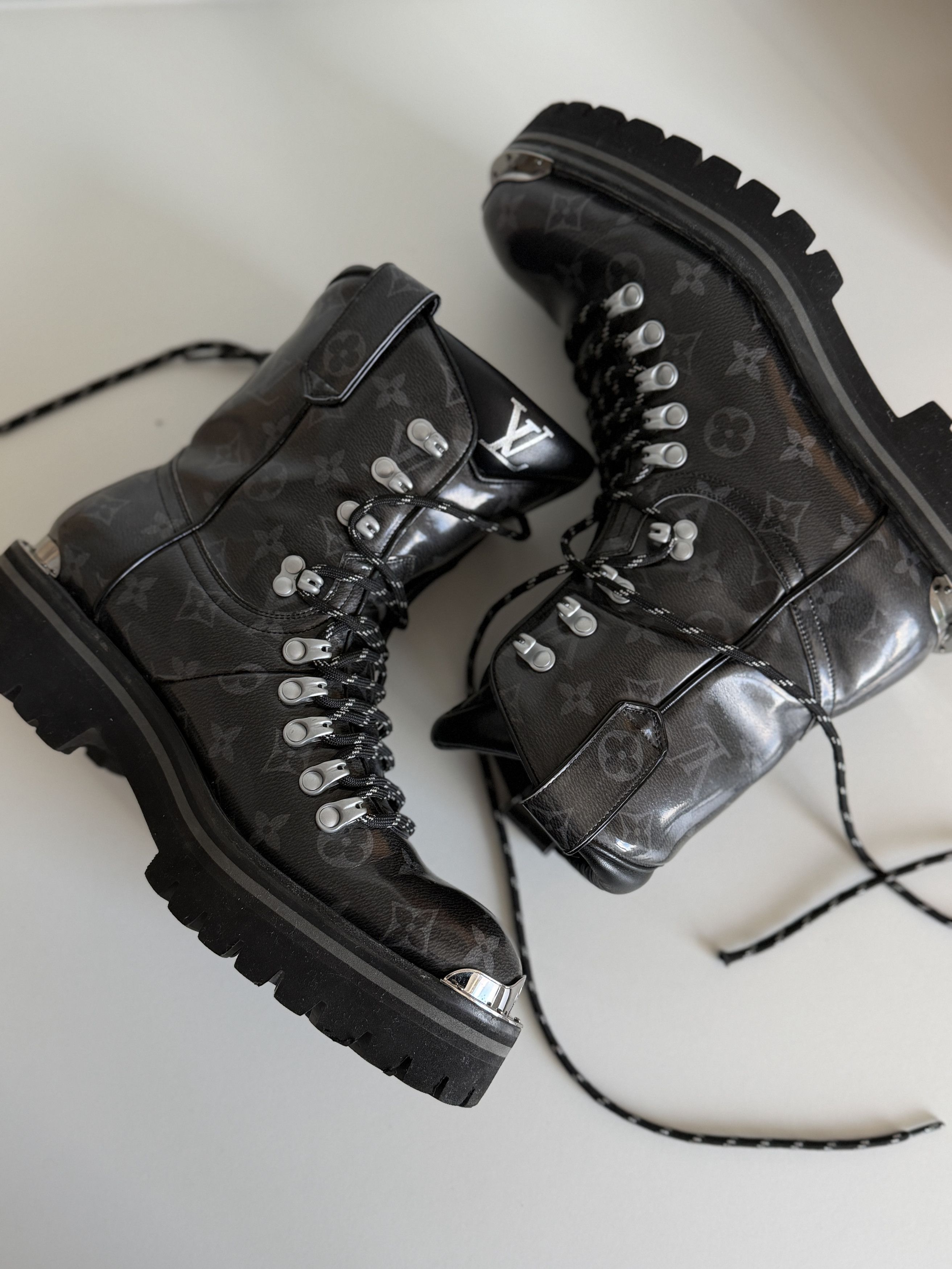 Louis Vuitton Louis Vuitton 6LV Kim Jones Monogram Outland Boots Size US 7.5 / EU 40-41 - 11 Thumbnail