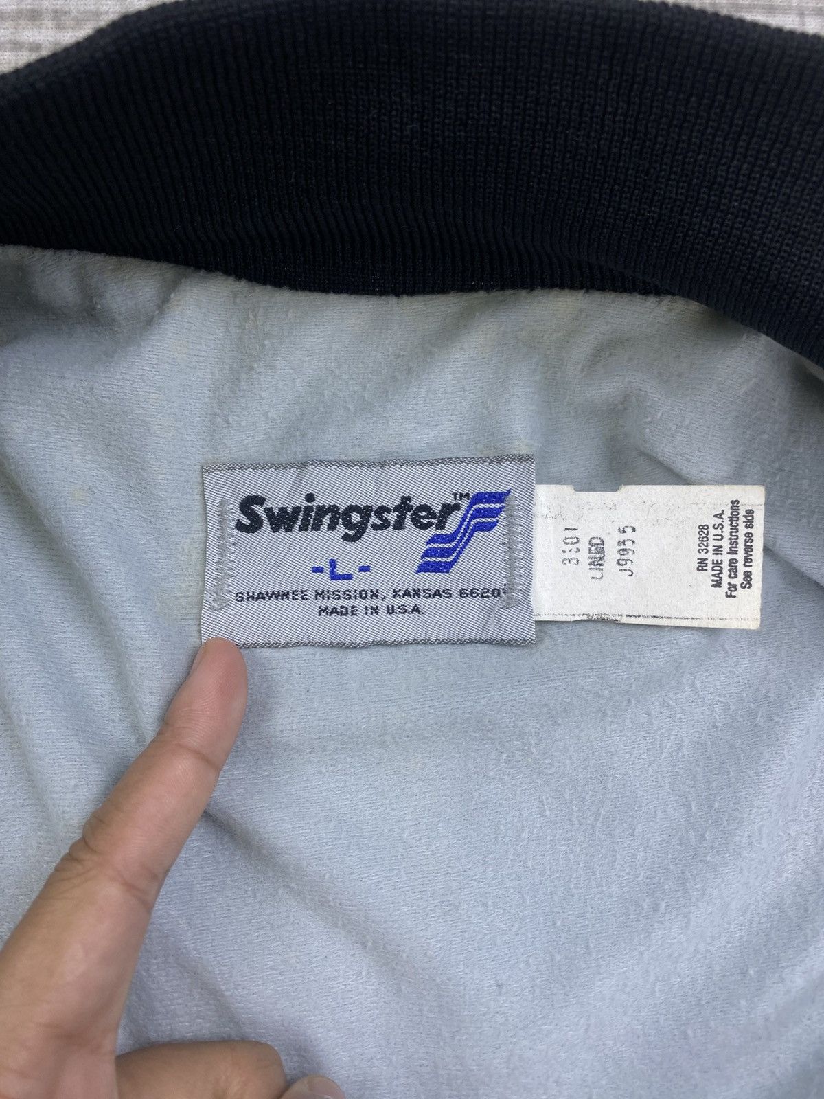 Swingster Vintage Swingster Kenny Rogers Satin Bombers Jacket Size US L / EU 52-54 / 3 - 9 Thumbnail