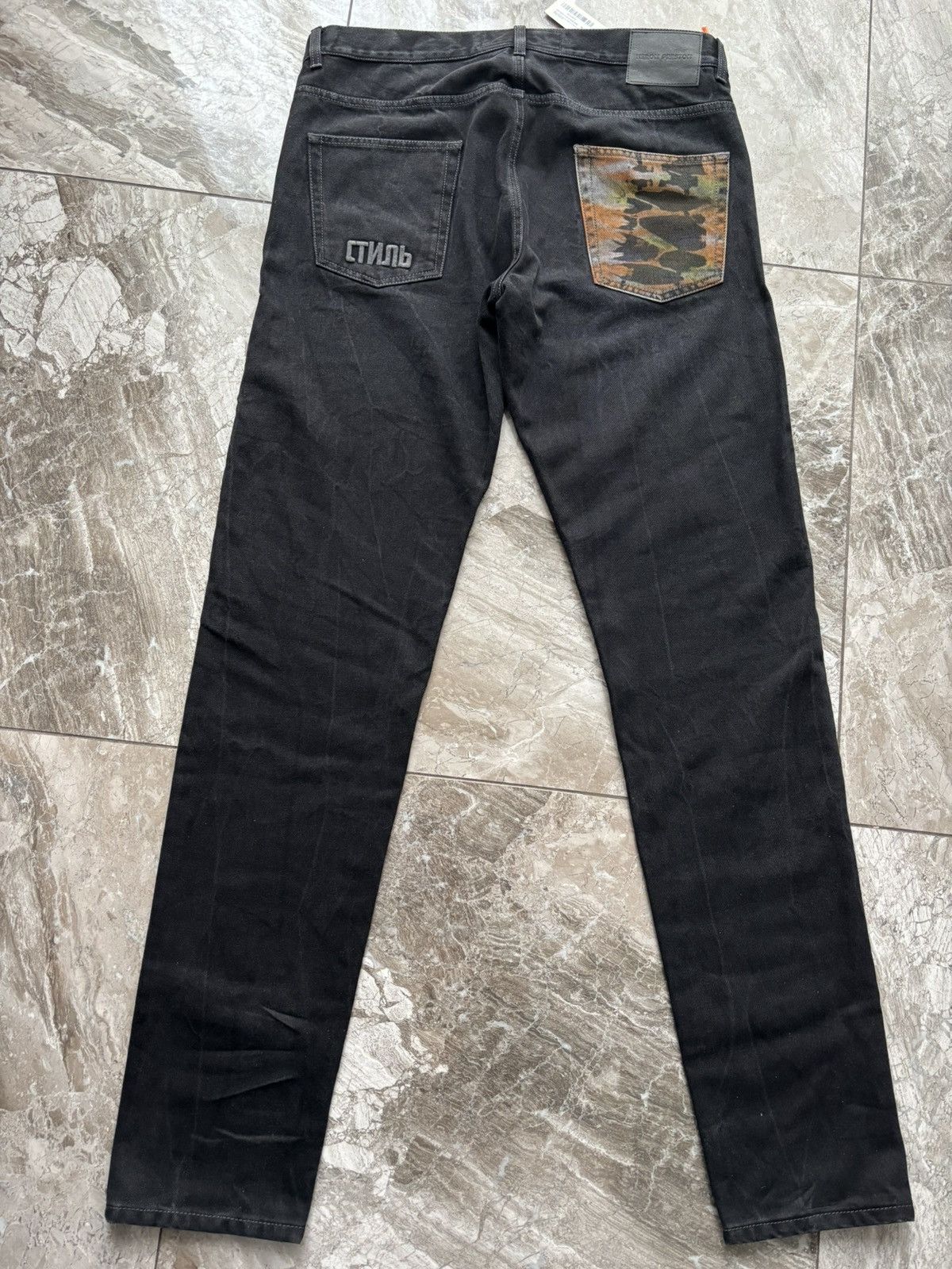 Heron Preston Heron Preston Tye-Dyed Black Jeans Size US 36 / EU 52 - 11 Thumbnail