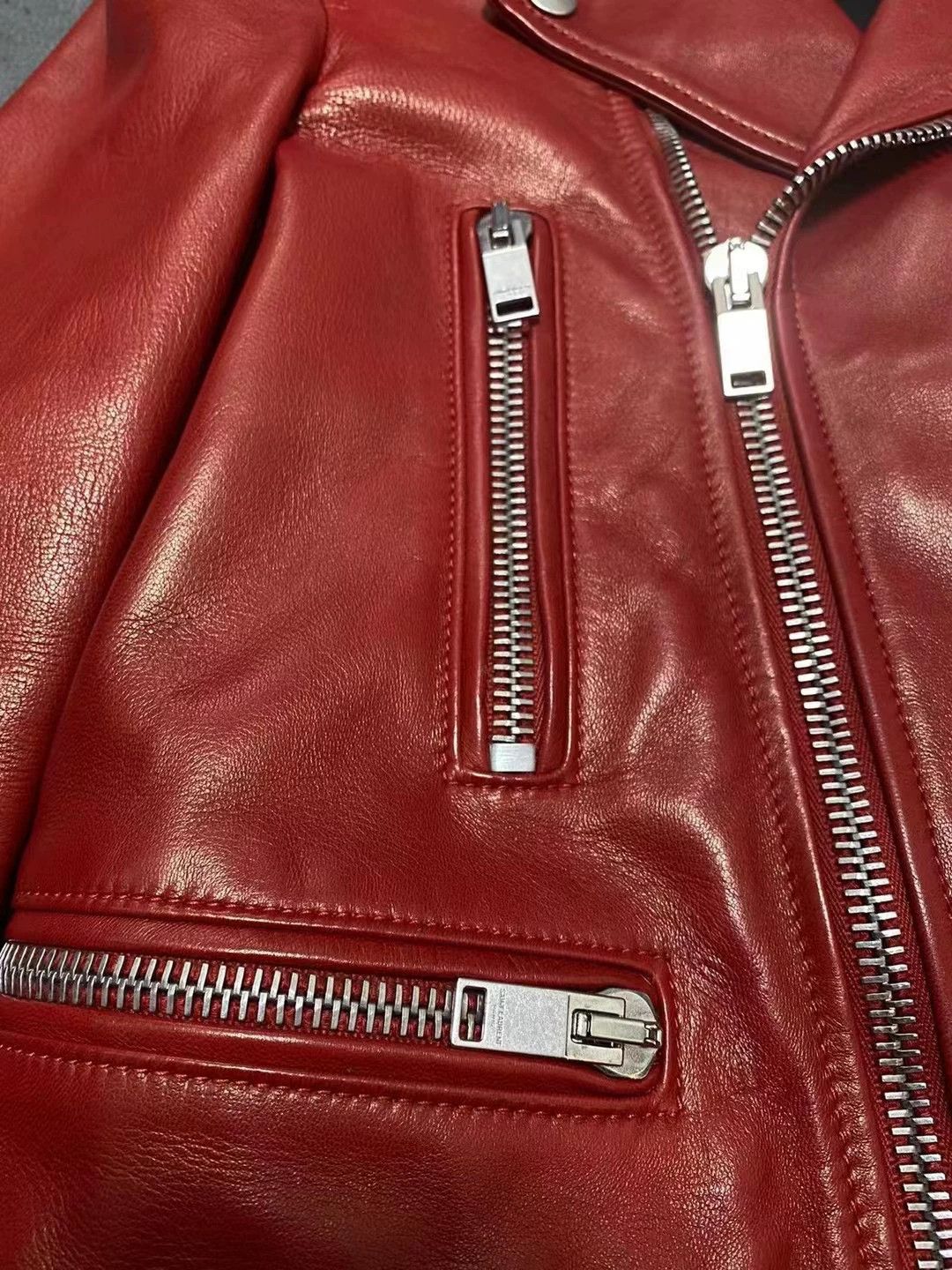 Saint Laurent Paris Saint Laurent SLP 13SS women's buttery lamb leather jacket Size XS / US 0-2 / IT 36-38 - 4 Thumbnail