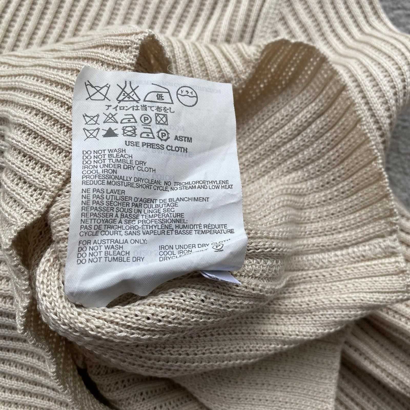 Prada Prada Men’s Ribbed Cotton Crewneck Size 52 Cream Size US M / EU 48-50 / 2 - 8 Thumbnail