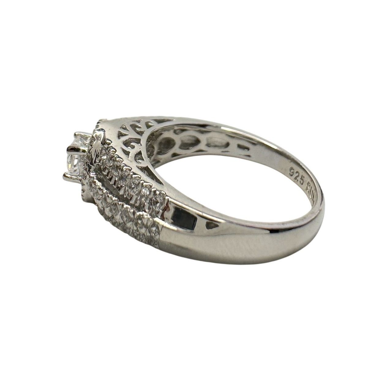 Other Brilliant 1/2 Carat Split Shank Lab Created Ring Sterling Size ONE SIZE - 10 Thumbnail