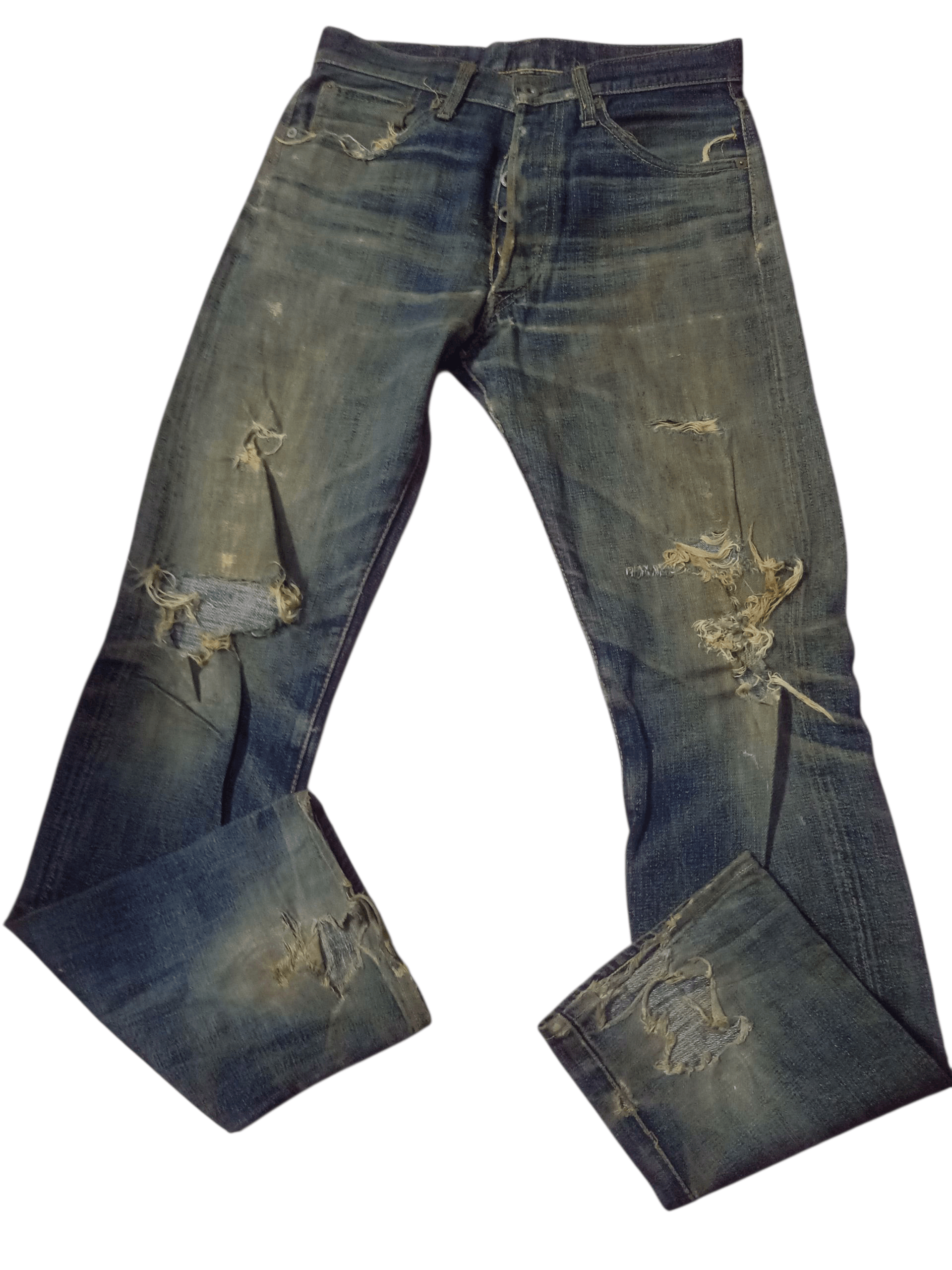 Oni Oni Denim 14oz Pure Blue Distressdenim Redselved Size US 30 / EU 46 - 14 Thumbnail