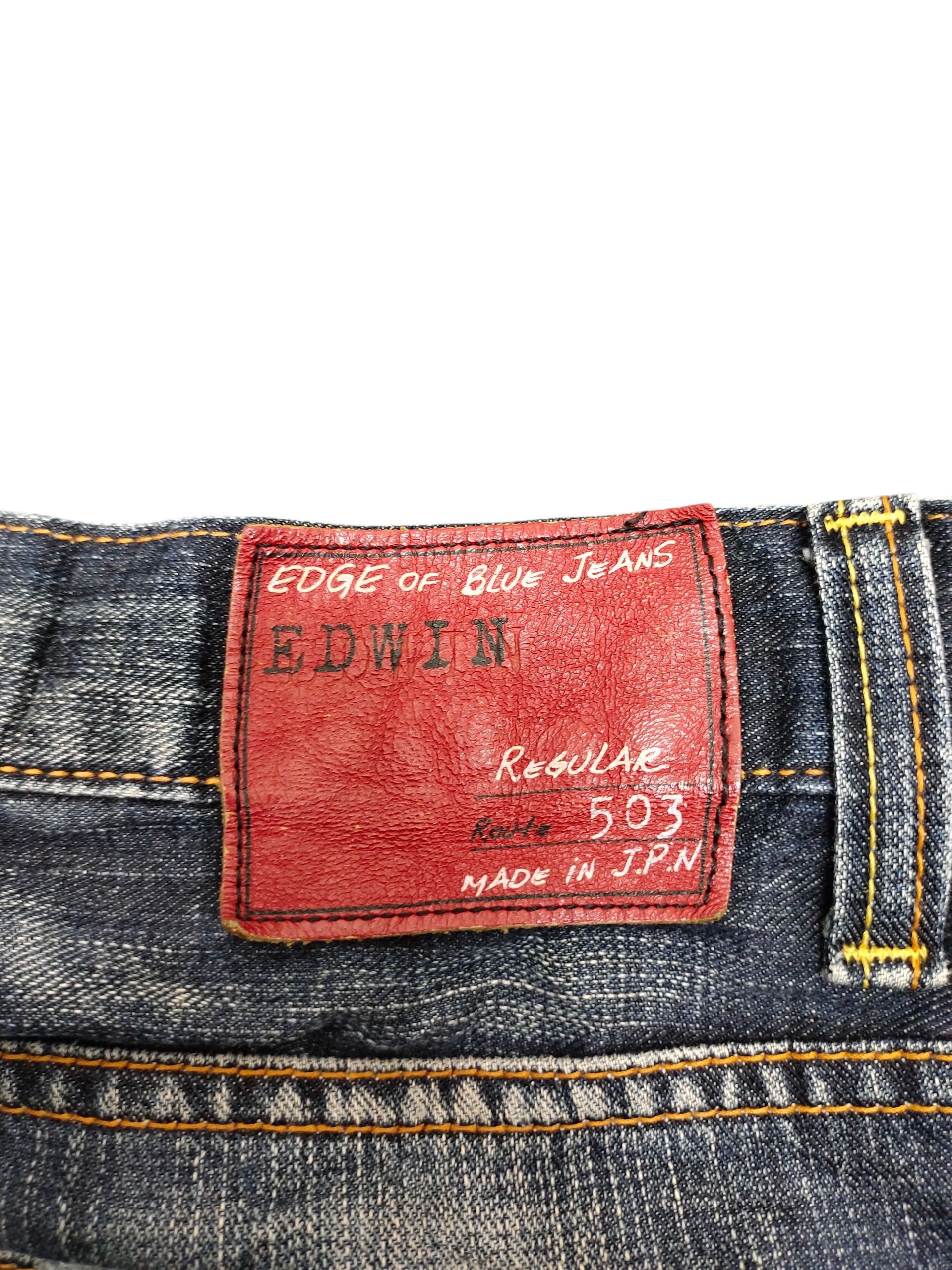 Comme des Garcons × Undercover Edwin 503 Regular Clawmark Distress Faded Denim Jeans Size US 31 - 10 Thumbnail