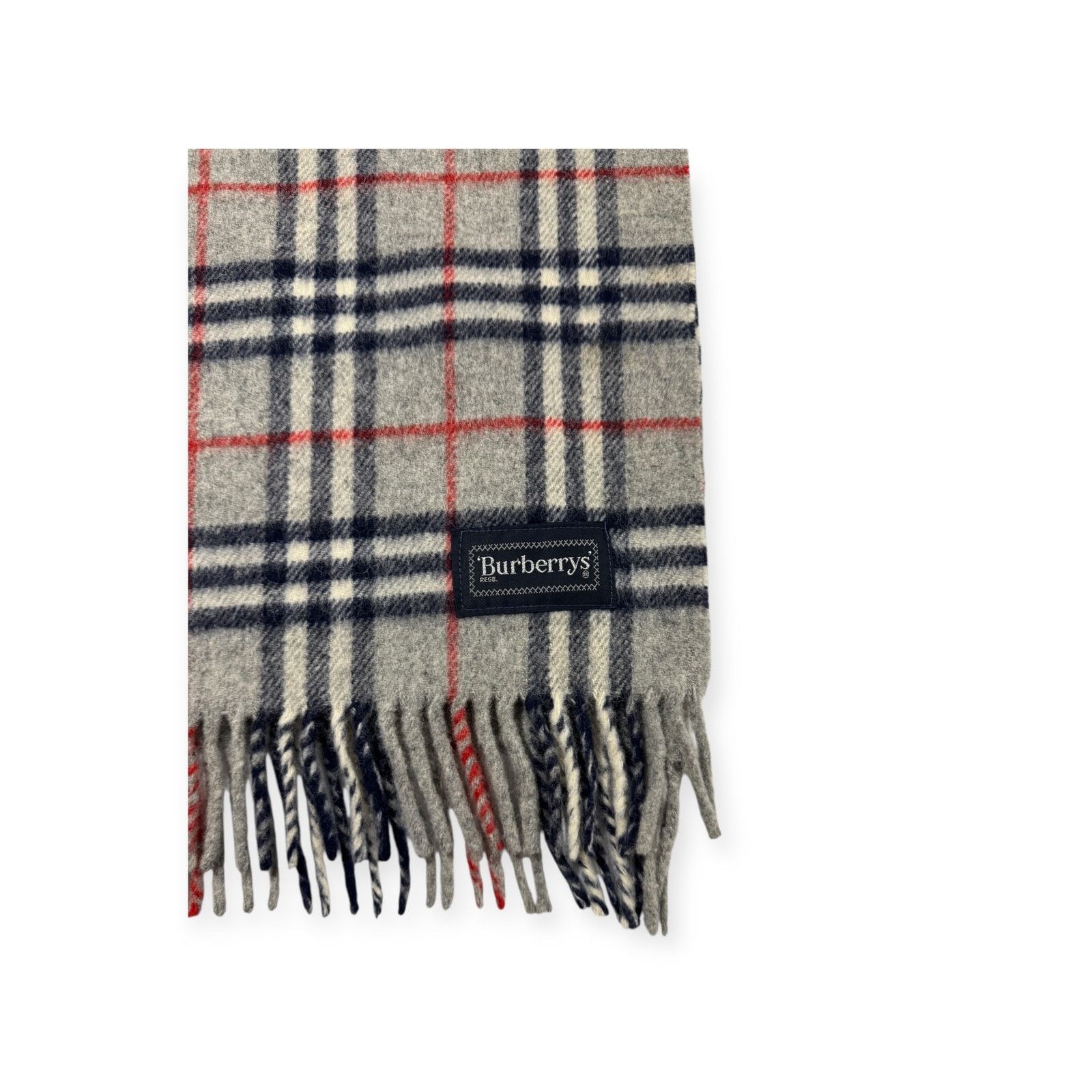 Burberry 🔴 Burberry Blanket Shawl Scarf - Burberrys Nova Check Grey Size ONE SIZE - 3 Thumbnail
