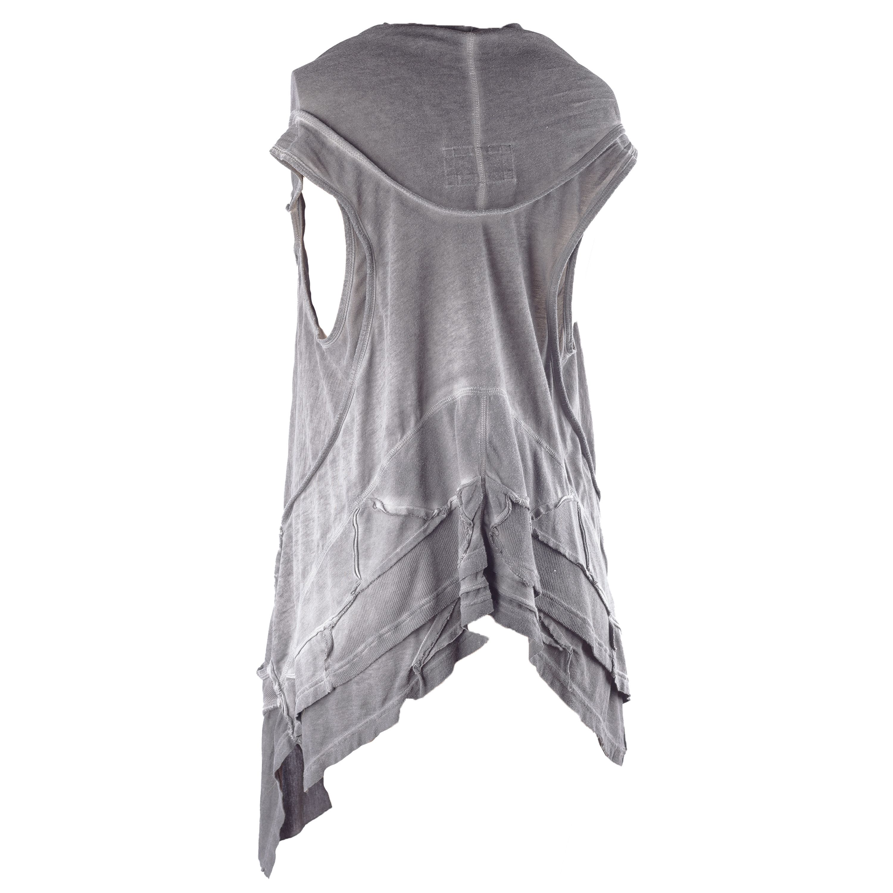 Allsaints AllSaints Spitalfields Vintage Asymmetrical Grey Top (S) Size S / US 4 / IT 40 - 2 Thumbnail