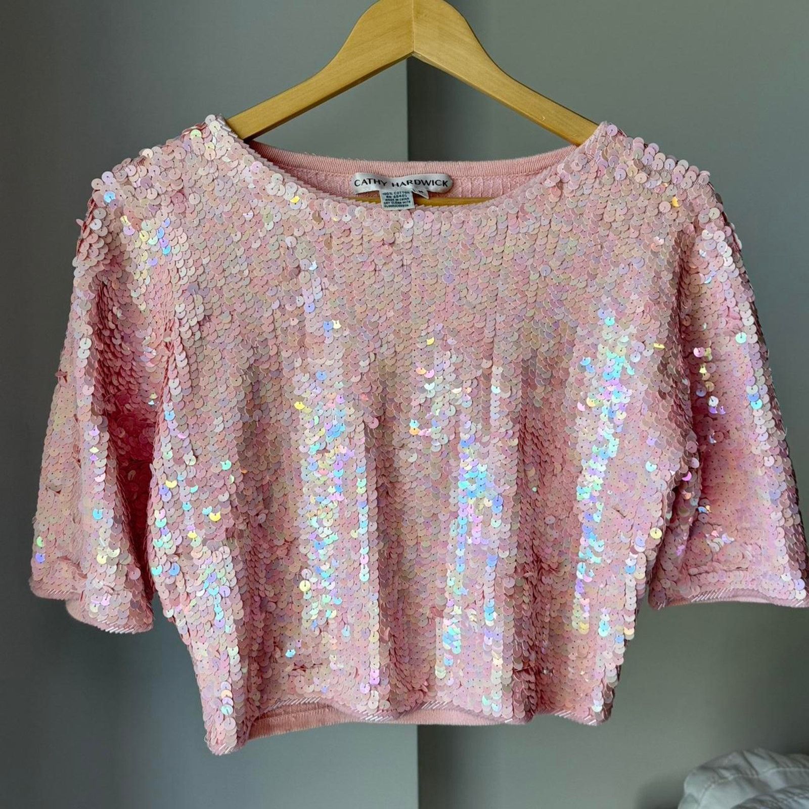 Vintage Vintage cathy hardwick pink sequin beaded Size M / US 6-8 / IT 42-44 - 5 Thumbnail