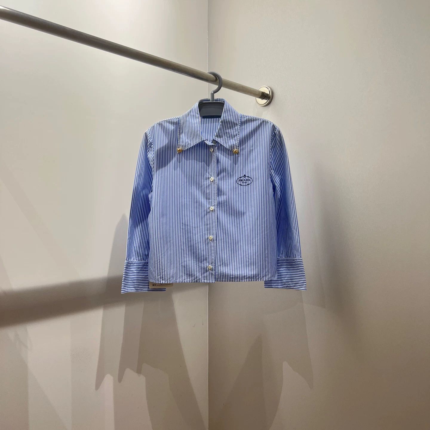 Prada Prada Striped Button Up S Women Size S / US 4 / IT 40 - 1 Thumbnail