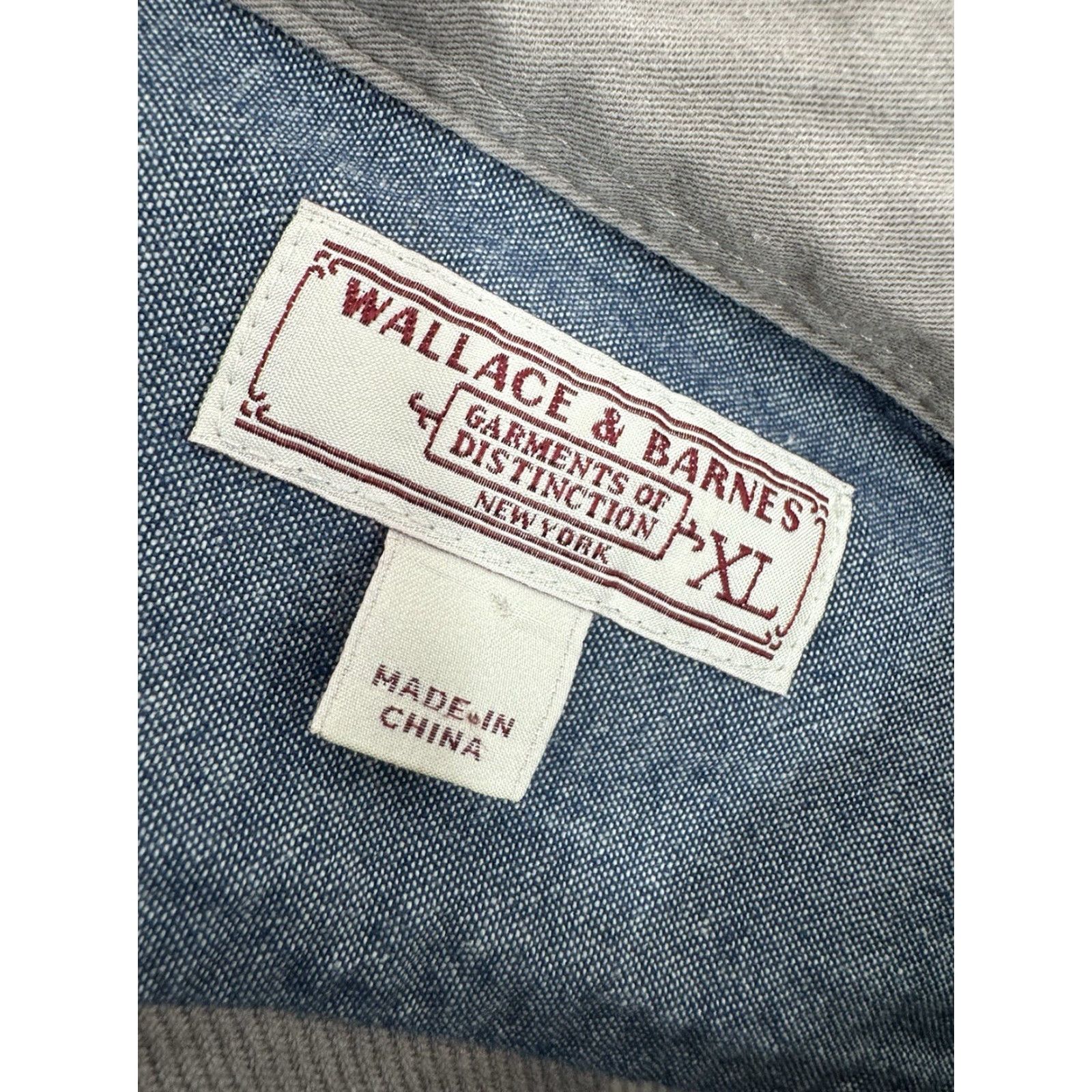 Wallace & Barnes WALLACE & BARNES Plaid Flannel Mens XL Work Shirt Size US XL / EU 56 / 4 - 4 Thumbnail