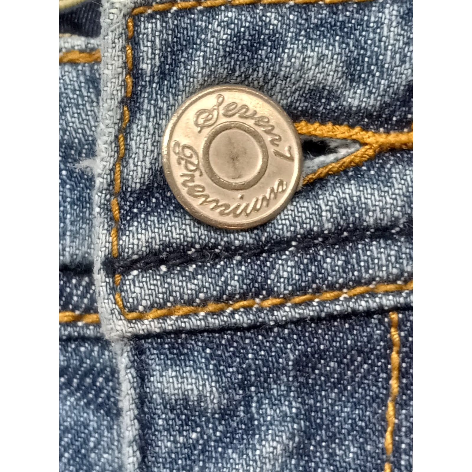 Vintage Seven7 Flare Jeans Women's Blue Medium Wash Denim SZ 29 RN 109890 Size 29" - 3 Thumbnail