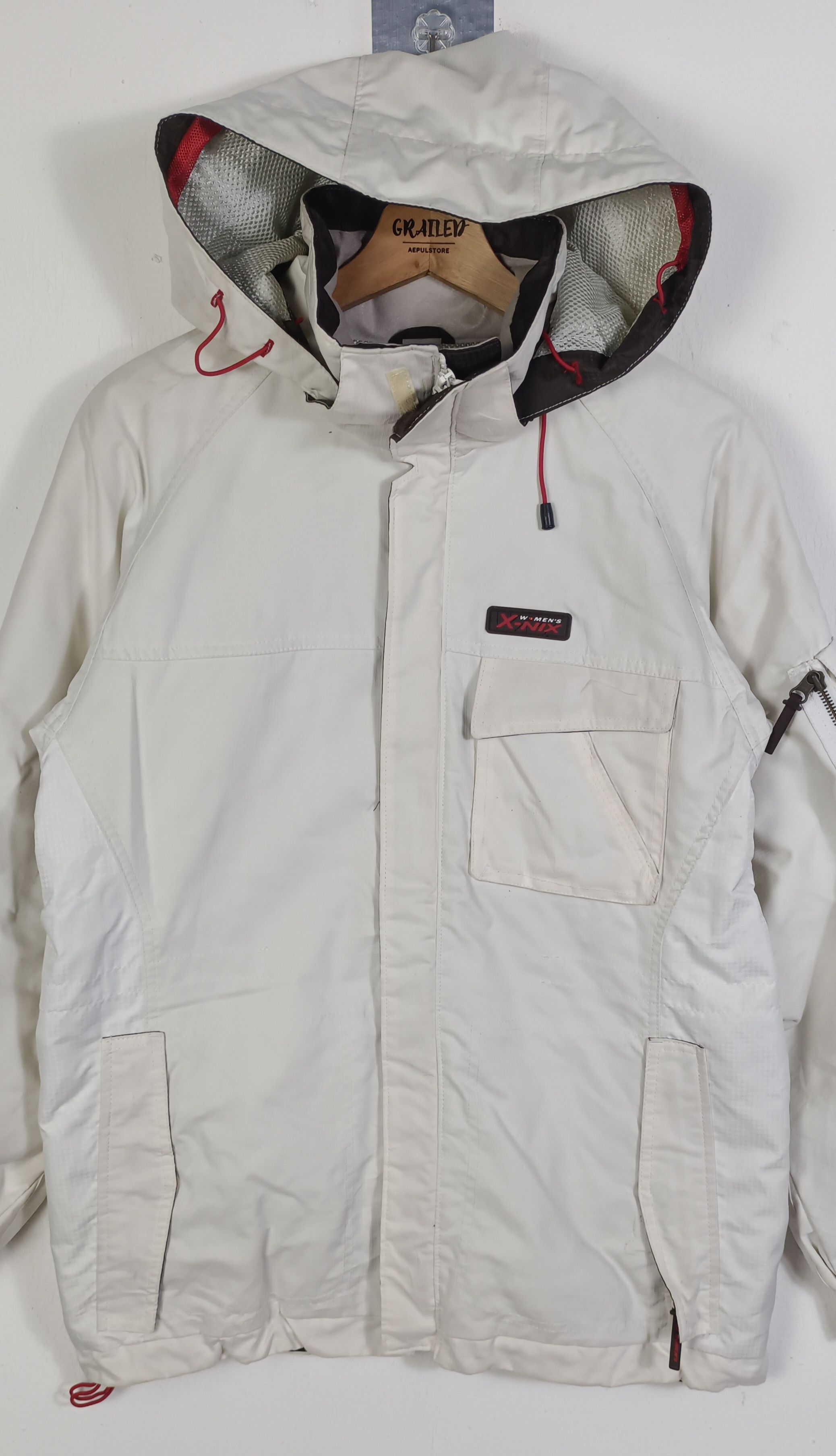 Japanese Brand Vintage 🔥 X-NIX Womens Multi Pocket Ski Jacket For Ladies Size L / US 10 / IT 46 - 8 Thumbnail