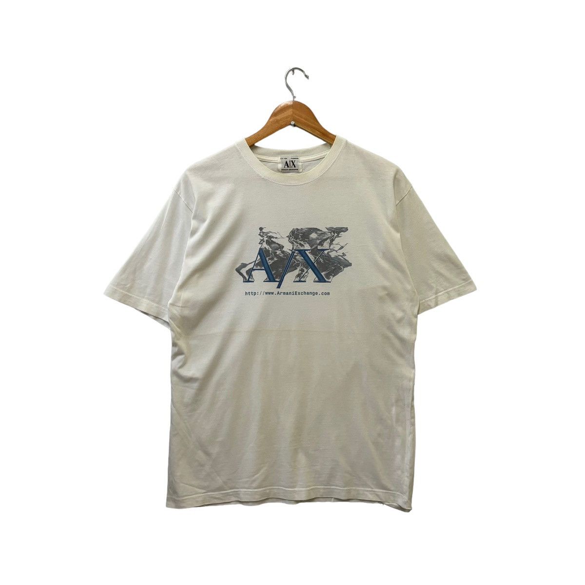Armani Exchange × Giorgio Armani × Vintage Armani Exchange Big Logo Tshirt Size US M / EU 48-50 / 2 - 1 Thumbnail