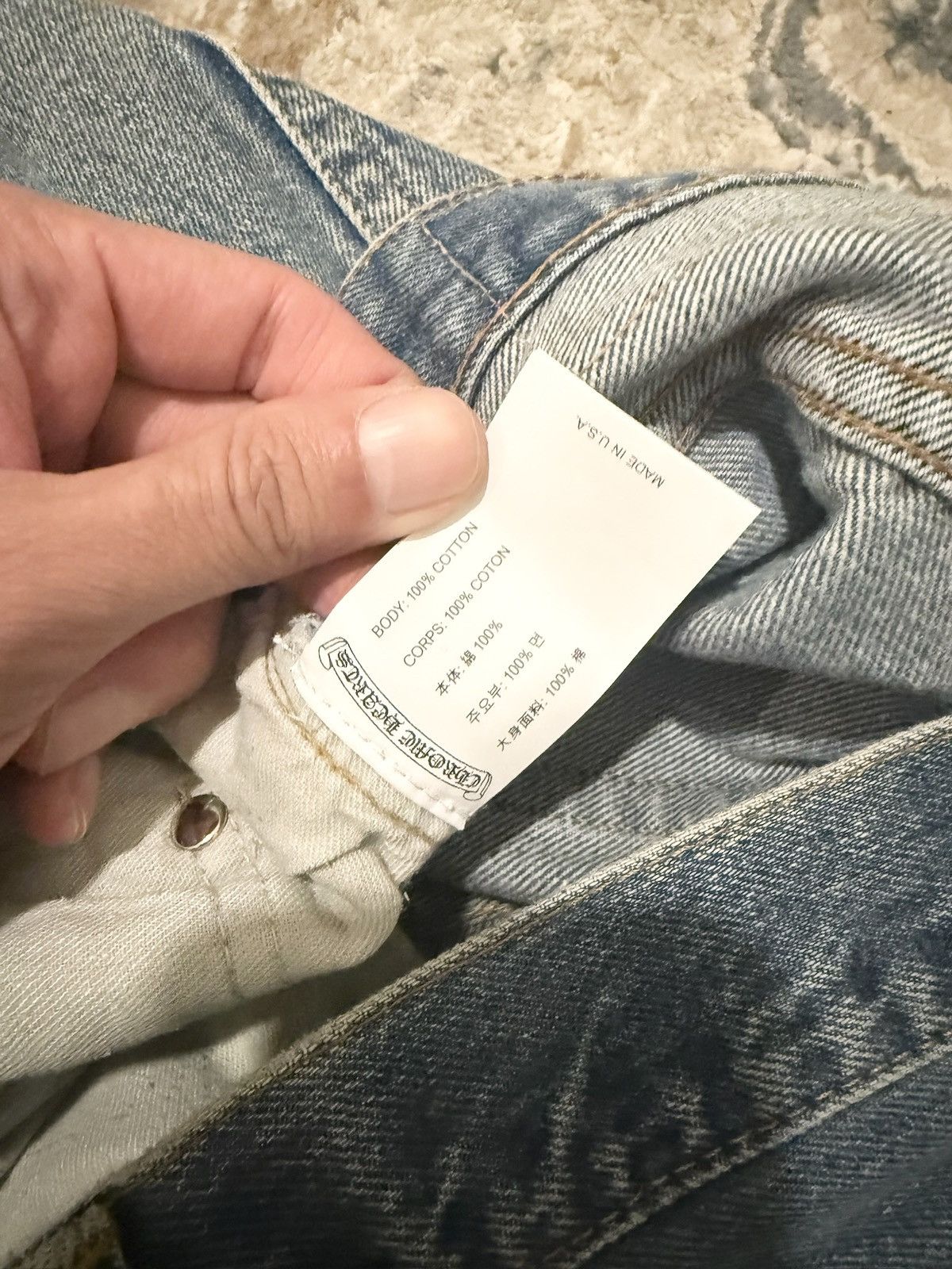 Chrome Hearts Chrome Hearts Canes Exclusive Diamond Crosses Sliver JEANS Size US 36 / EU 52 - 18 Thumbnail