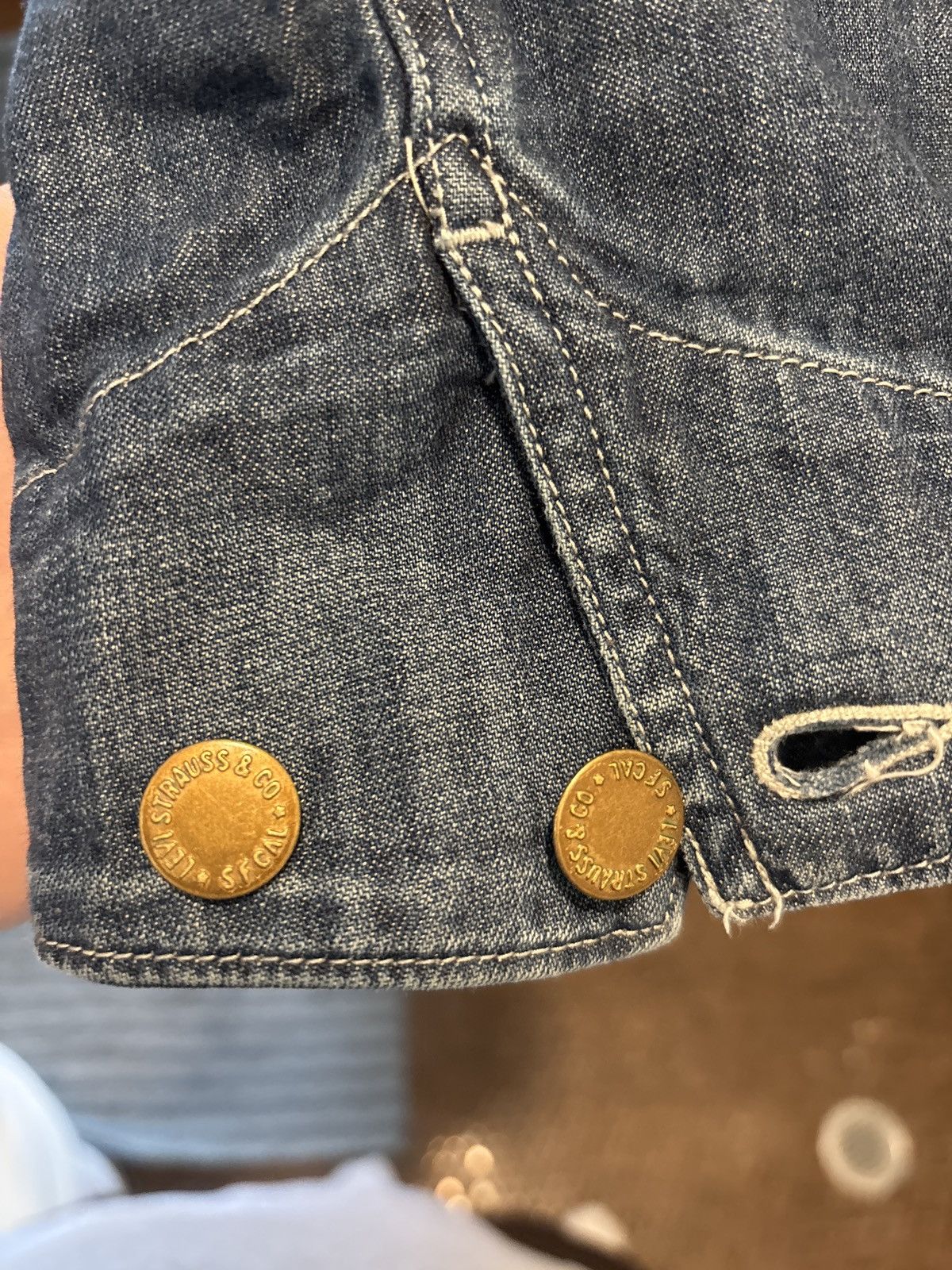 Levi's × Levi's Vintage Clothing × Vintage Vintage Levi’s Denim Chore Coat Size US XXL / EU 58 / 5 - 2 Thumbnail
