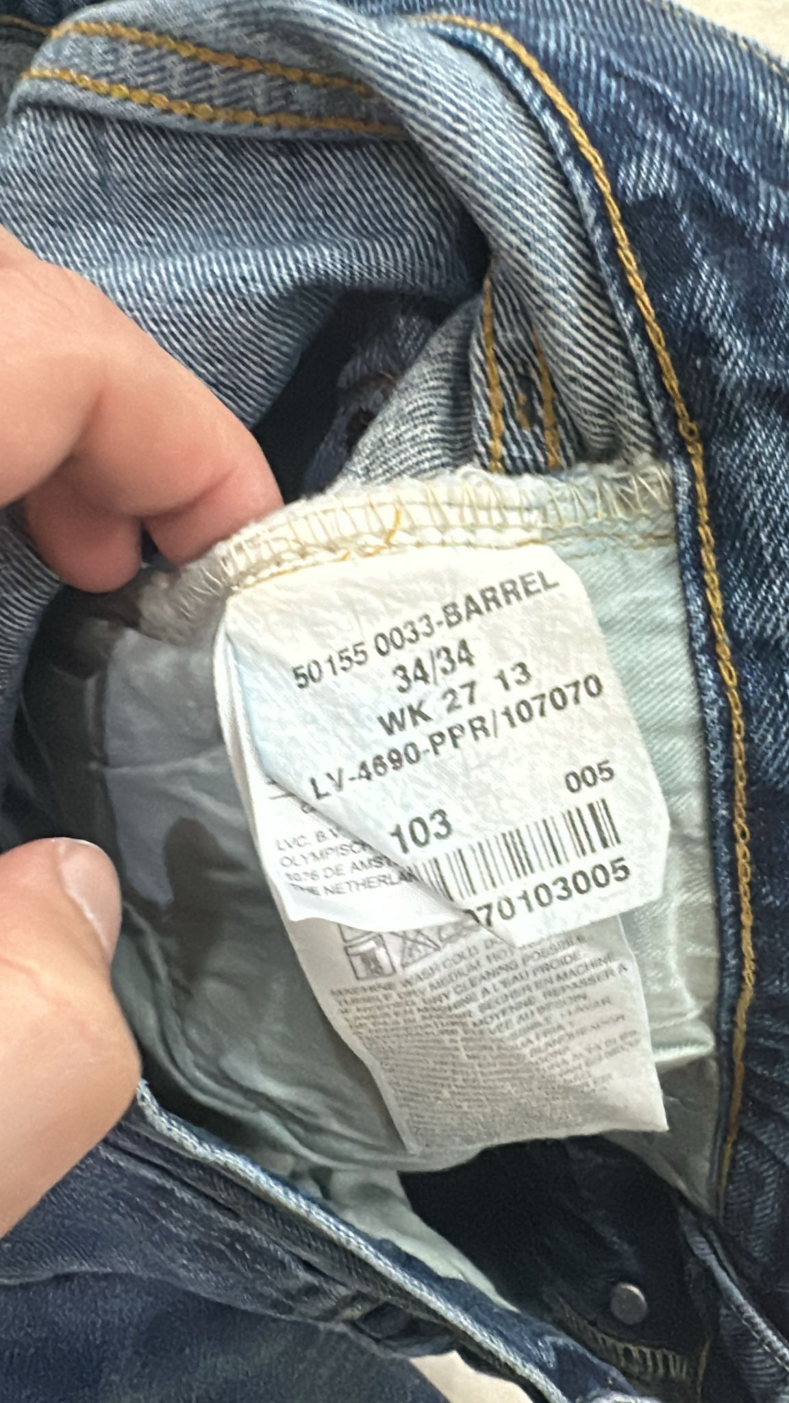 Levi's Vintage Clothing LVC Levi's Vintage Clothing 1955 501XX BigE Selvedge Jeans Size US 34 / EU 50 - 9 Thumbnail