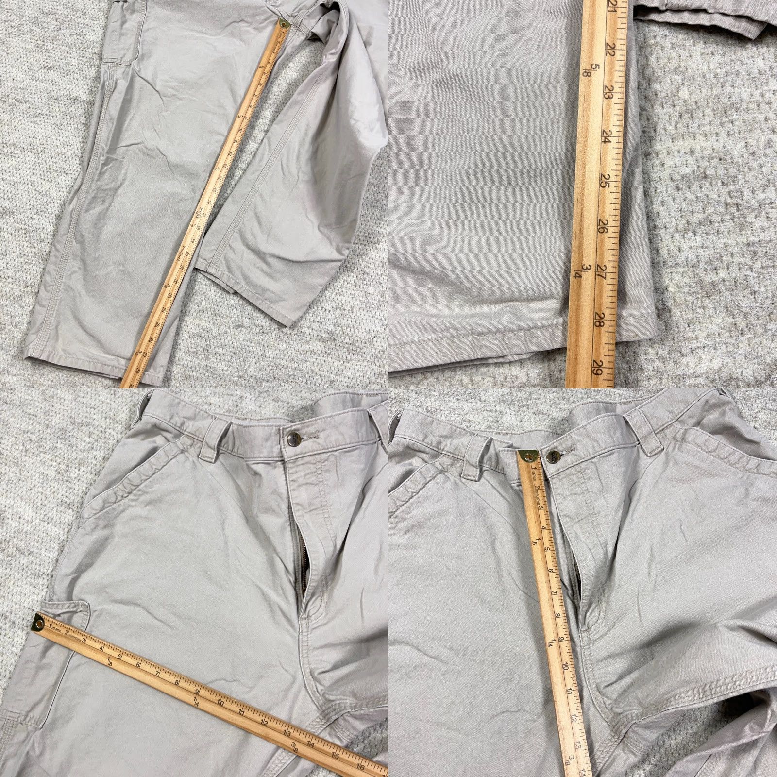 Carhartt VINTAGE Carhartt Pants Men 42x30 Carpenter JeansDungaree Work Wear B151 VTG Y2K Brown Beige Canvas 5-Pocket Casual Workwear Mens Size US 42 / EU 58 - 8 Thumbnail