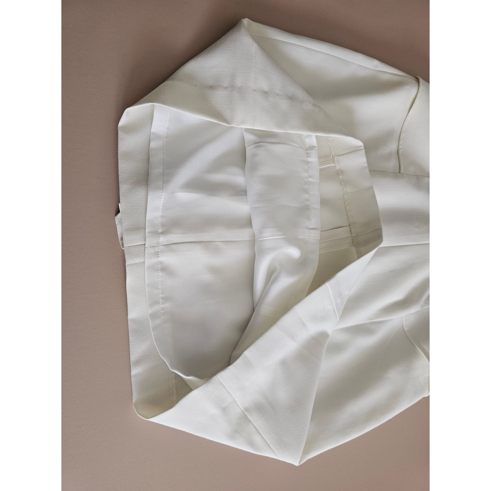 Mason's MASON Ivory Strapless Cocktail Mini Dress w/Lambskin 2 Size XS / US 0-2 / IT 36-38 - 8 Thumbnail