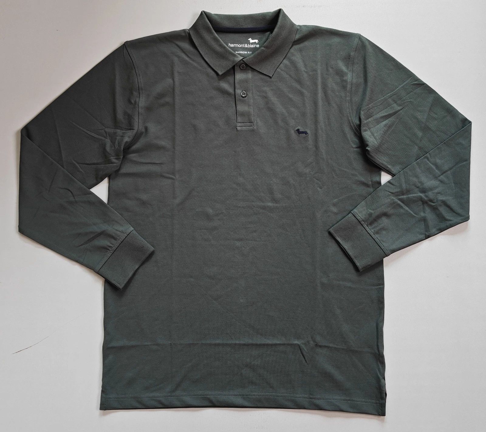 Harmont & Blaine Harmont & Blaine Longsleeves Polo Shirt ASM/2105 Size US XXL / EU 58 / 5 - 2 Thumbnail