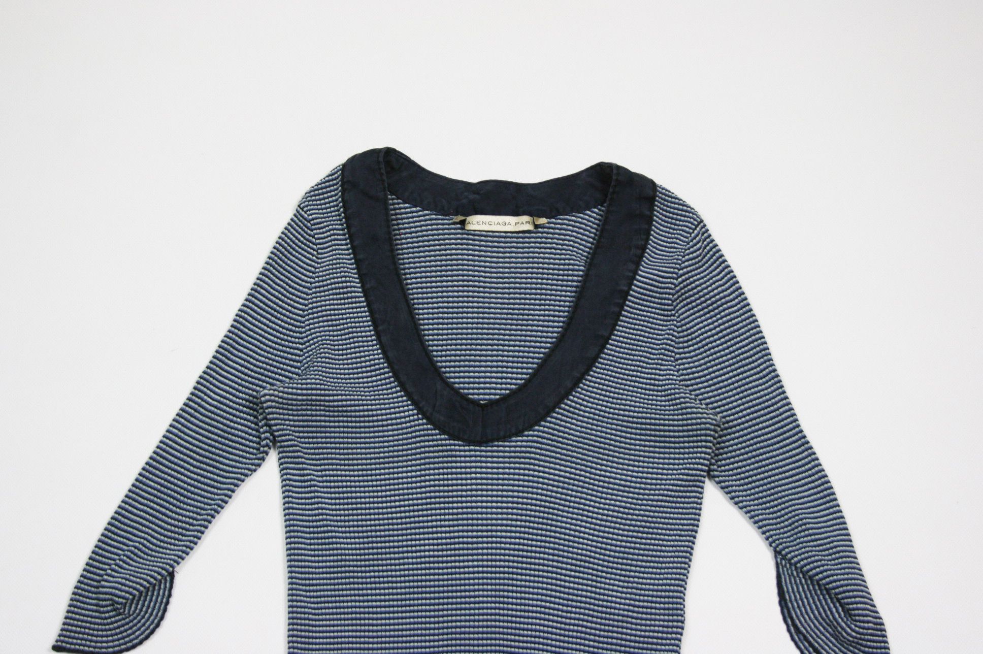 Balenciaga 2006 Striped Silk Knit Size XS / US 0-2 / IT 36-38 - 3 Thumbnail