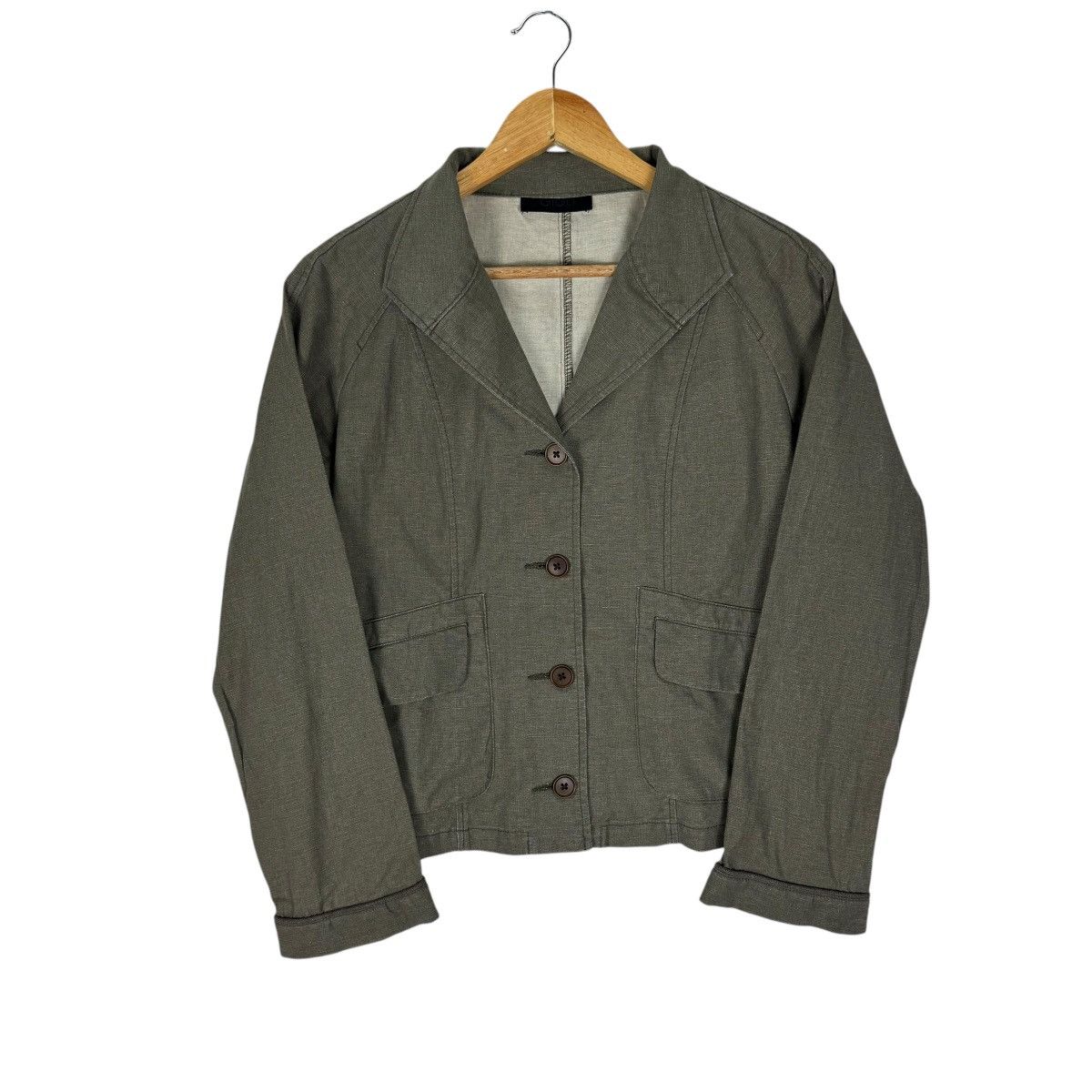 Romeo Gigli 🌟GIGLI HEMP CROPPED BUTTON JACKET Size M / US 6-8 / IT 42-44 - 1 Thumbnail