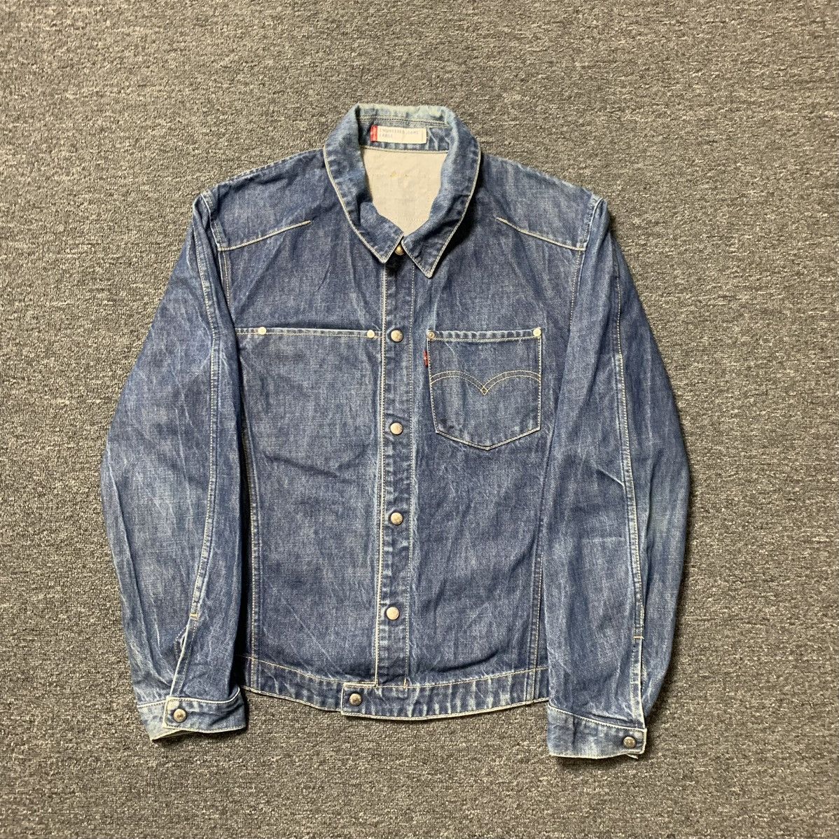 Levis Engineered Jeans Snap Button Denim Jacket