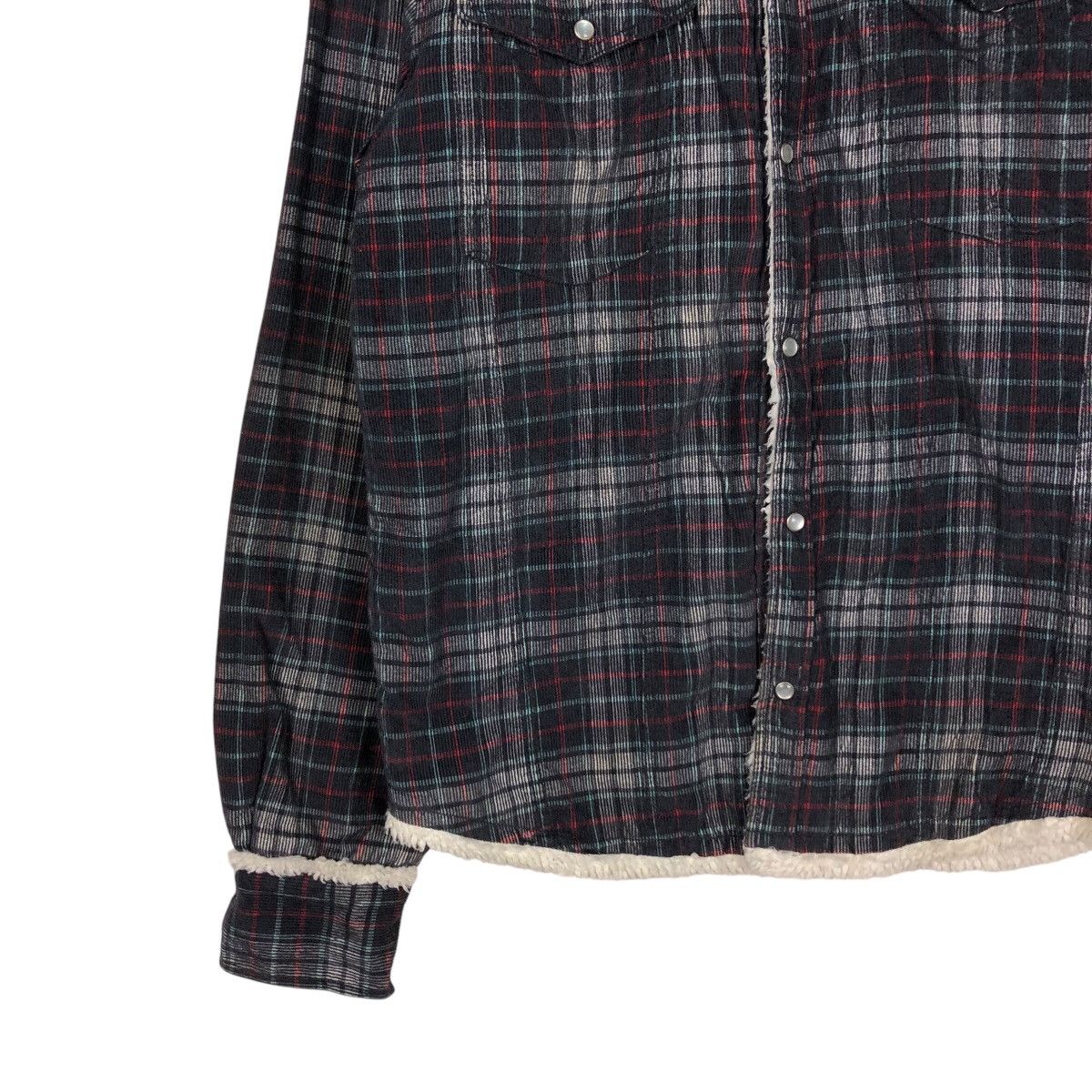 Japanese Brand 📌Rusty Surf Co. Flannel Shirt Jacket Sherpa Blanket Tartan Size US L / EU 52-54 / 3 - 5 Thumbnail