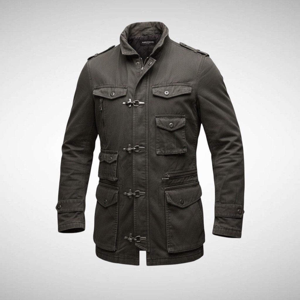 HIDEAWAYS NICOLE HIDEAWAYS MULTI-POCKET FIREMAN CLASP BONDAGE JACKET Size US M / EU 48-50 / 2 - 1 Thumbnail