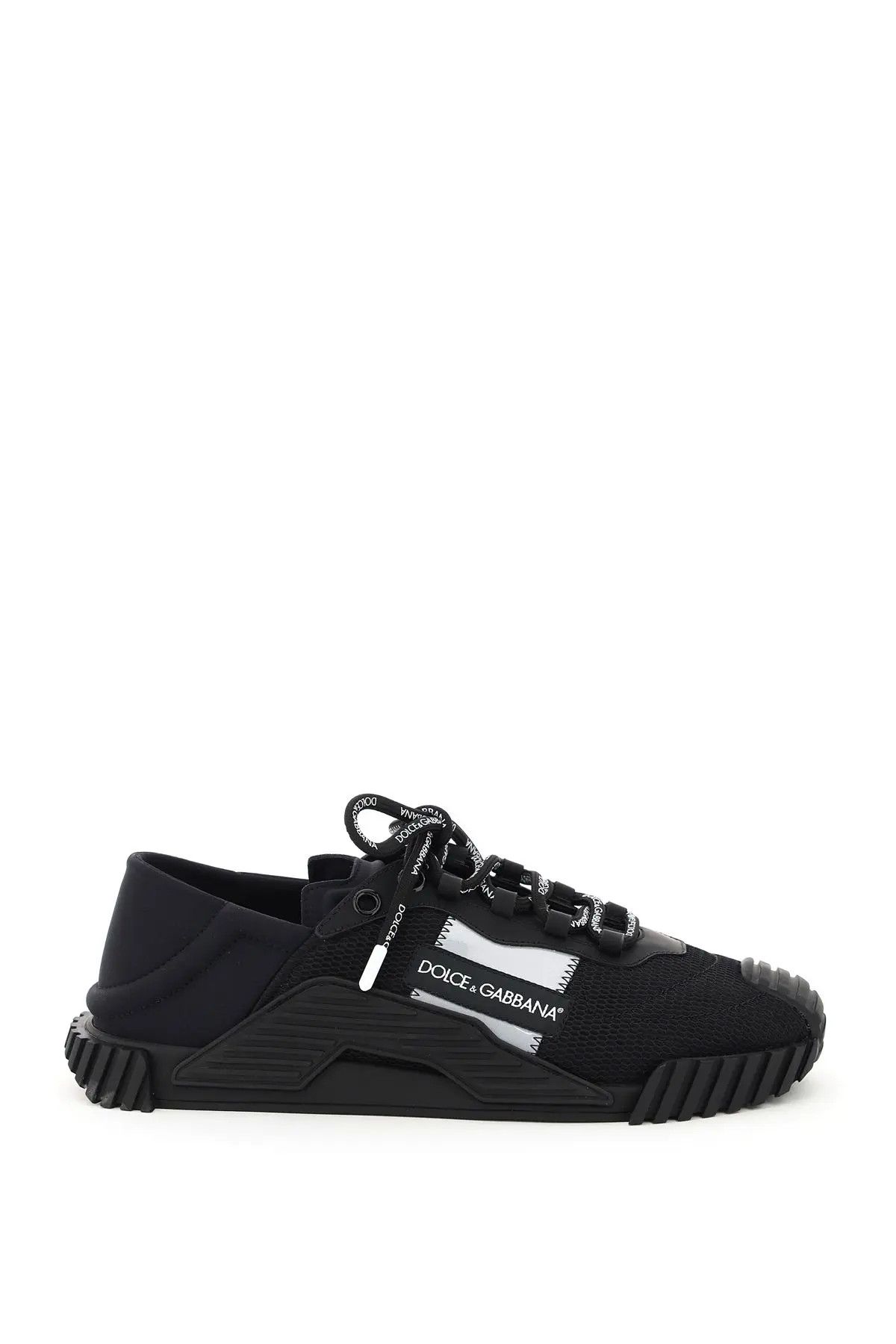 image of Dolce Gabbana O1S22I1N0124 Neoprene Ns1 Sneakers In Black, Men's (Size 9)