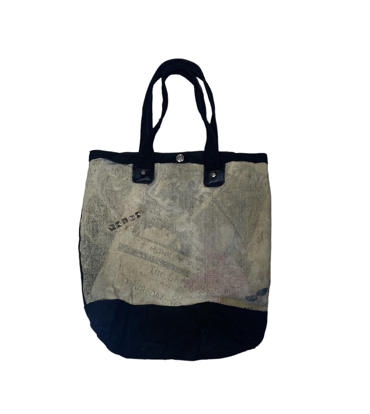 image of Masterpiece Japan Tote Bag (Mspc) in Black Cream, Men's