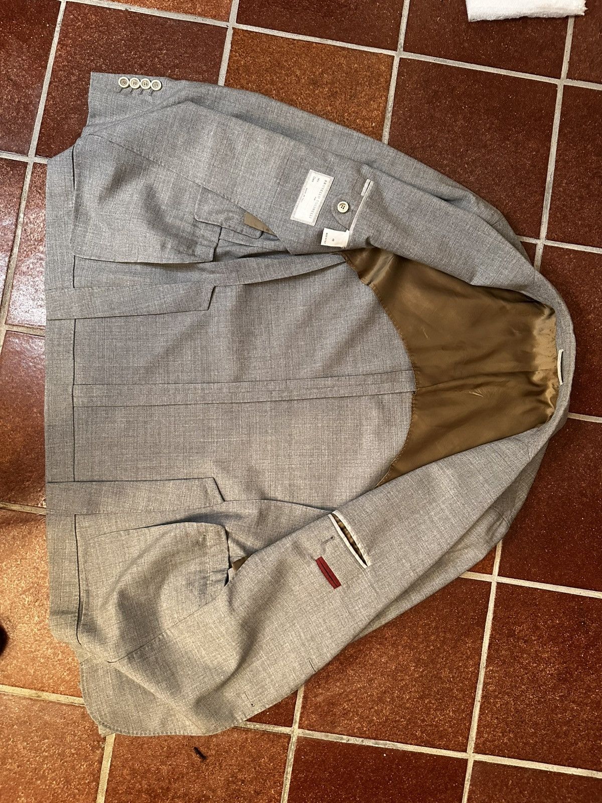 Brunello Cucinelli Brunello Cucinelli Men’s Blazer in Virgin Wool – Size 48 Size 38R - 8 Thumbnail