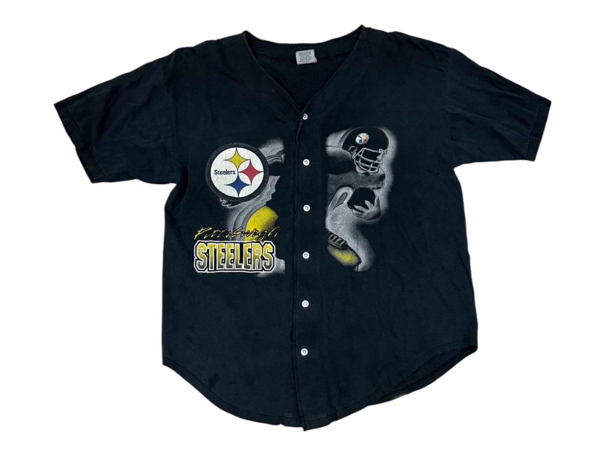 Vintage Vintage Pittsburgh Steelers shirt button faded Size US L / EU 52-54 / 3 - 1 Thumbnail