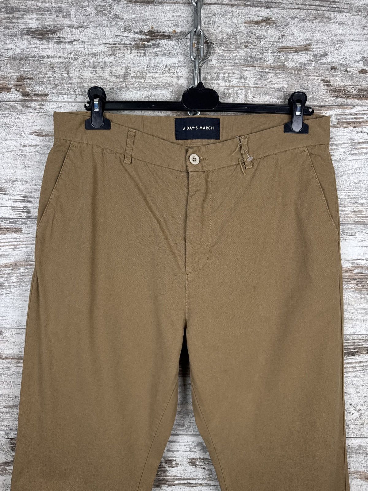 A Day's March × Vintage Mens Vintage A Days March chinos pants casual brown luxury Size US 32 / EU 48 - 3 Thumbnail