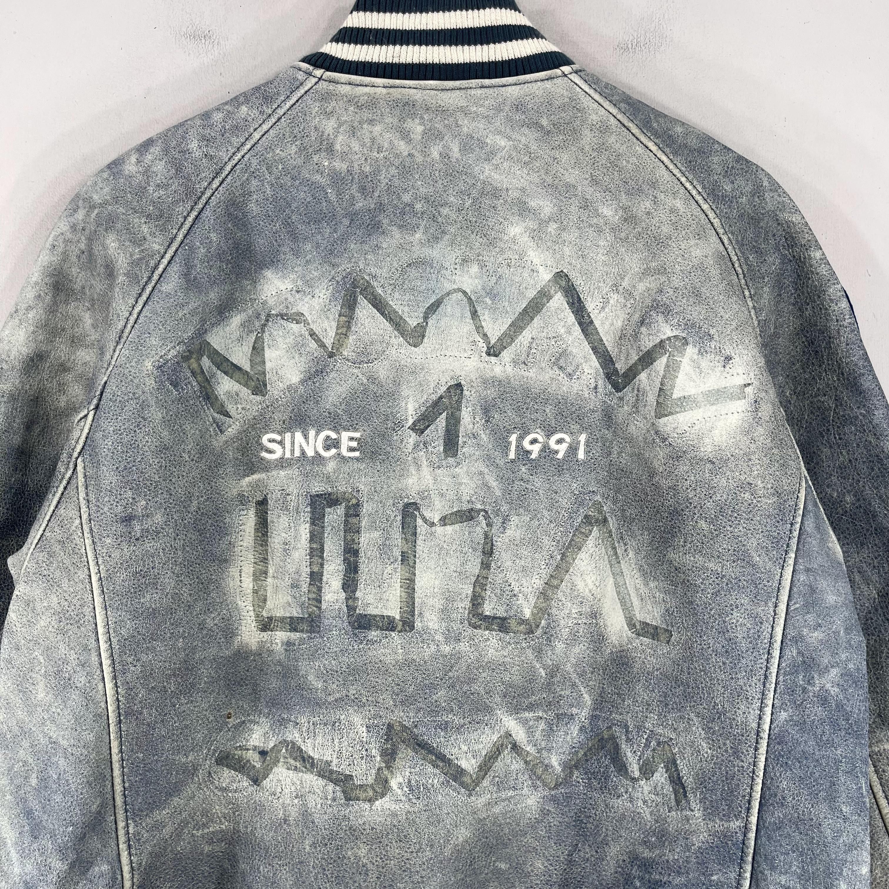 Tedman × Vintage Vintage 90s TEDMAN Little Devil Usaf Varsity Leather Jacket Size US M / EU 48-50 / 2 - 8 Thumbnail