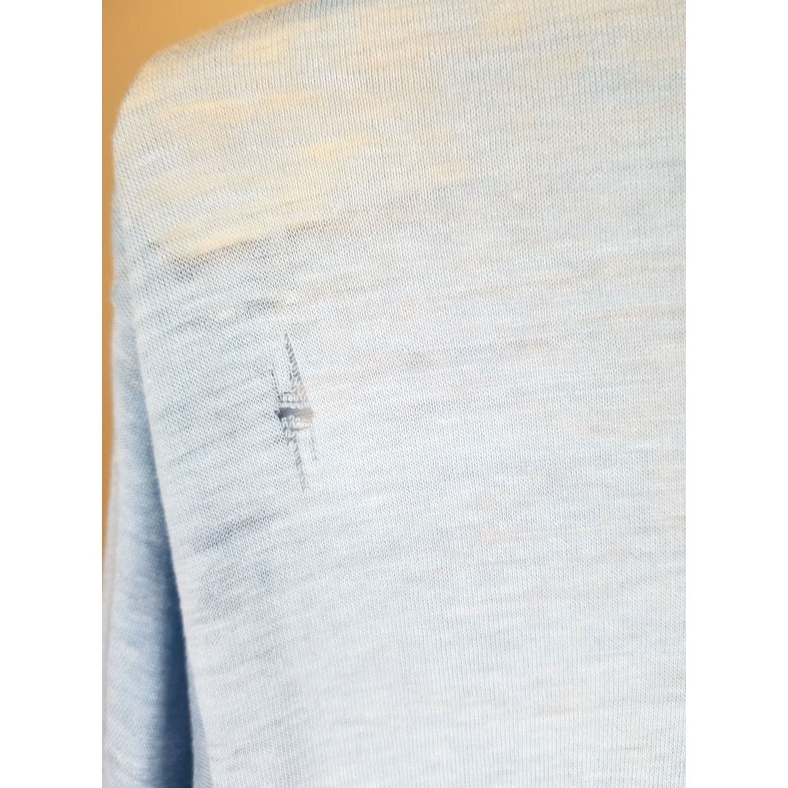 Vintage VINTAGE SKY BLUE T-SHIRT Large SUNBURST PROMOTIONS PAPER THIN 80' Size US L / EU 52-54 / 3 - 4 Thumbnail
