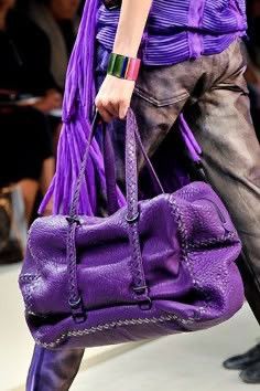Bottega Veneta Bottega Veneta SS12 purple leather purse Size ONE SIZE - 2 Thumbnail