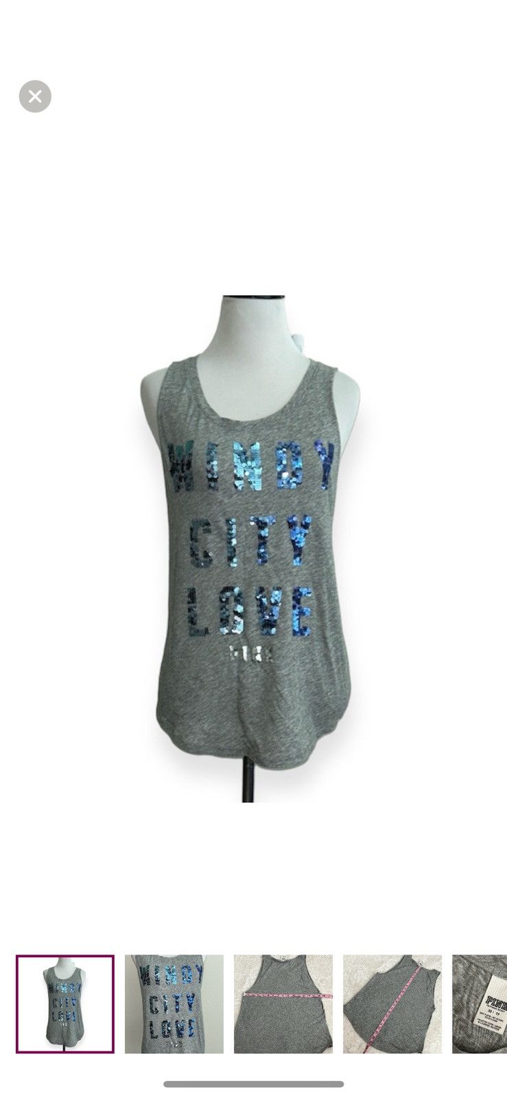Pink × Victoria's Secret Pink Victoria’s Secret XS Chicago muscle tee Size XS / US 0-2 / IT 36-38 - 1 Thumbnail