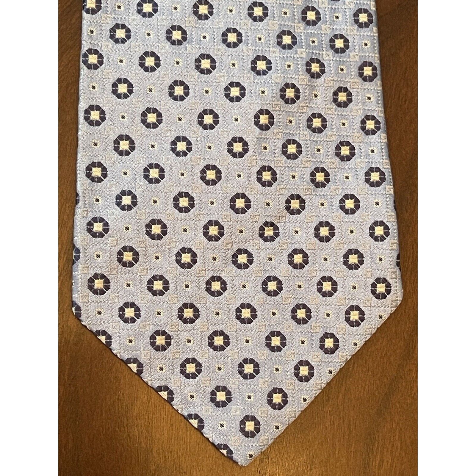 Cremieux Cremieux Blue Hand Made 100% Silk Men’s Neck Tie Made In Usa Size ONE SIZE - 1 Thumbnail